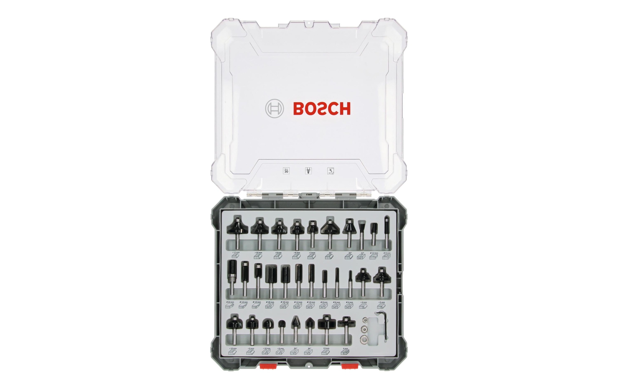 Image of Bosch Professional Fräser-Set "6 mm-Schaft" 30 tlg.