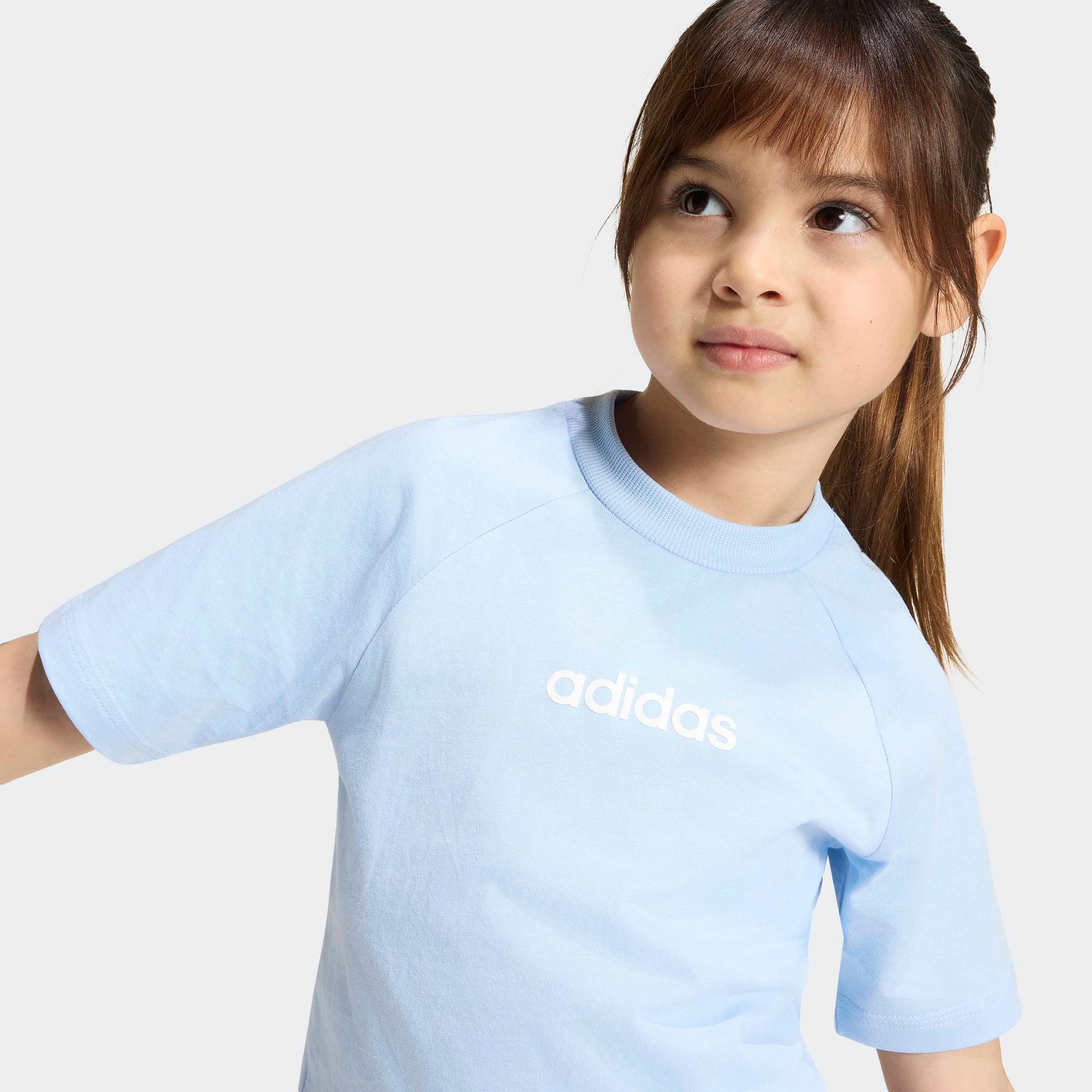 adidas Sportswear T-shirt »LK LIN TEE 160« pour enfants, col rond, sans fermeture, matière douce