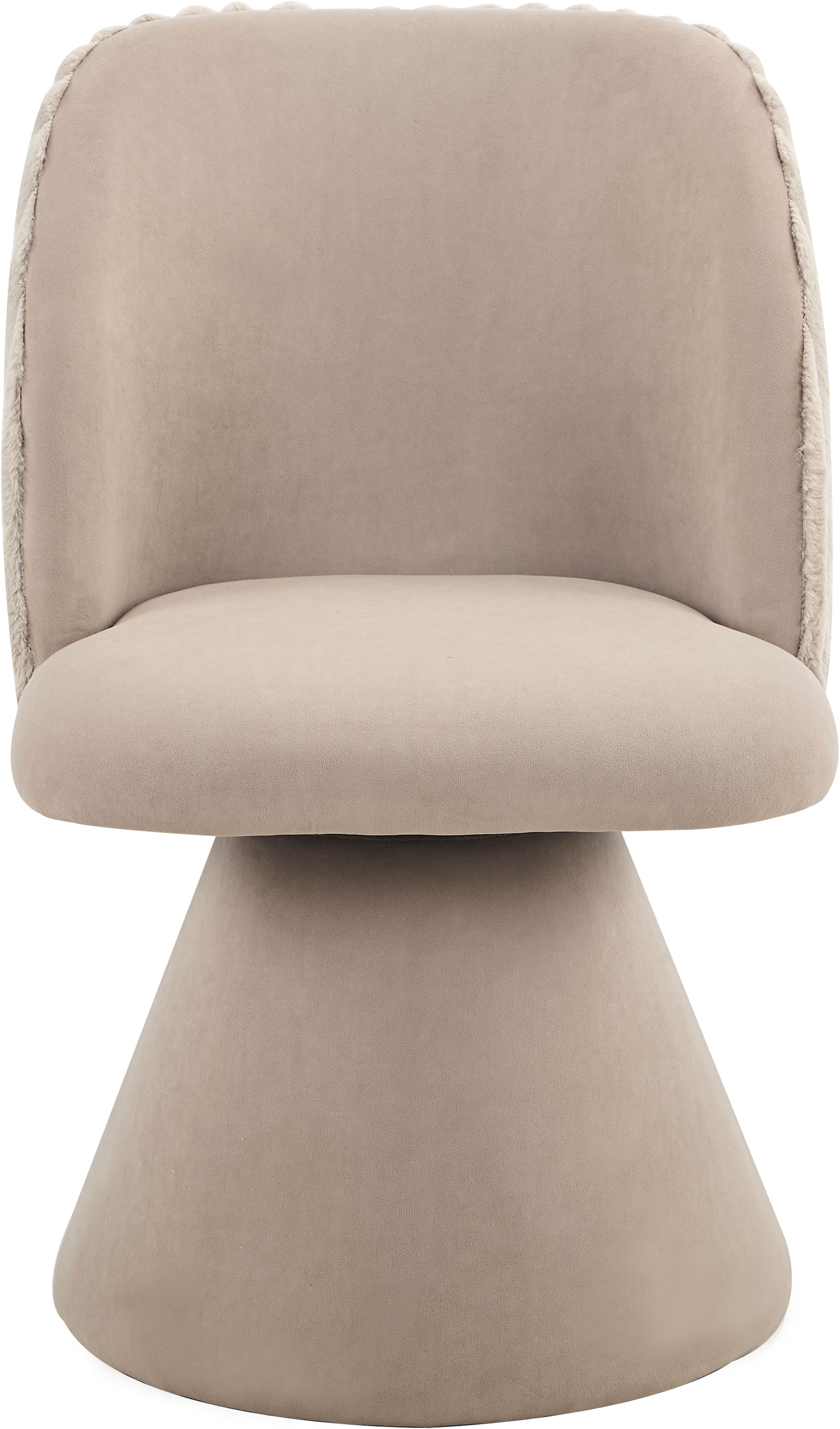 HELA Chaise de salle à manger »BARI I Drehstuhl« (Ensemble) 1 cuis360° drehbar, Polsterfuss, Materialkombi, Aussen Felloptik Innen Velvet