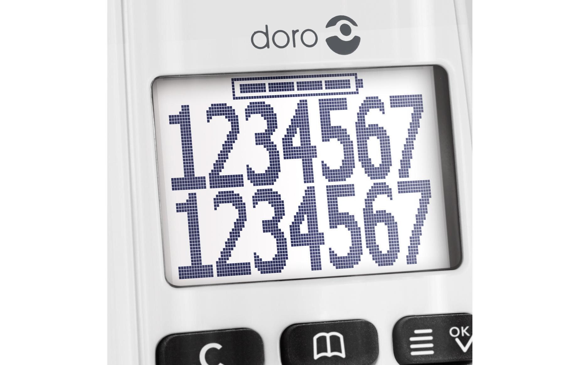 Doro Schnurloses DECT-Telefon »Doro PhoneEasy110 Duo weiss«