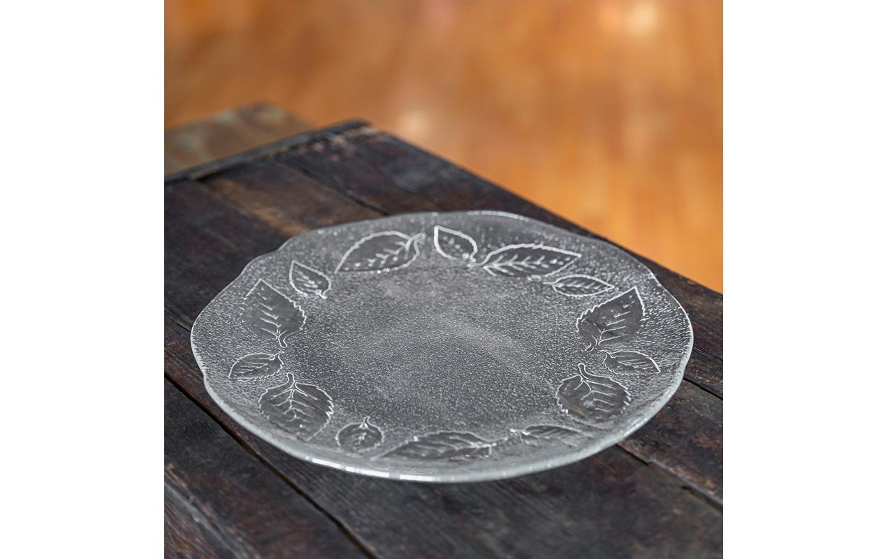 Glasi Hergiswil Servierplatte »Birkenblätter«