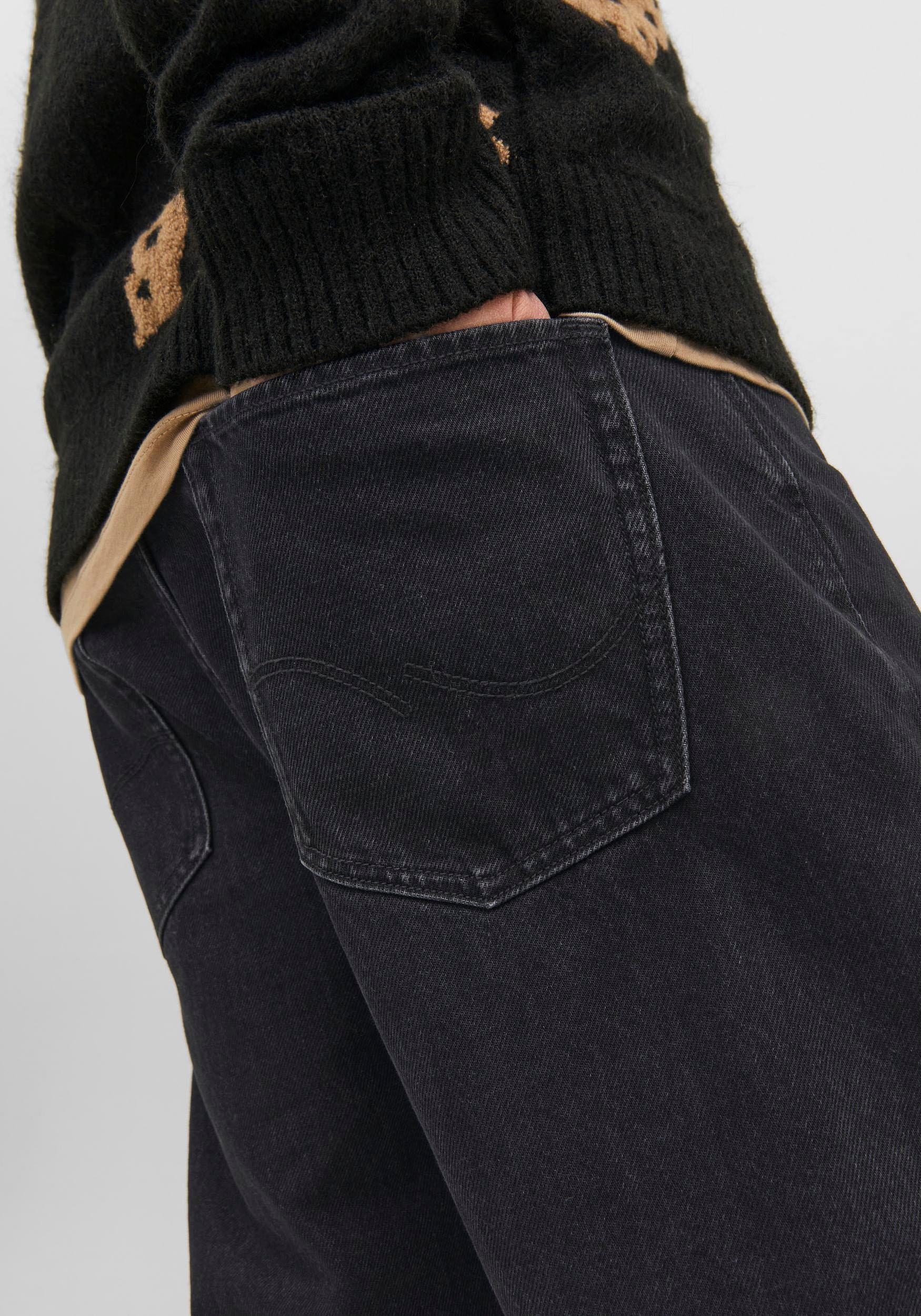 Jack & Jones Relax-fit-Jeans »JJIALEX mit cleanem Look und Taschenvielfalt«, mit Gürtelschlaufen