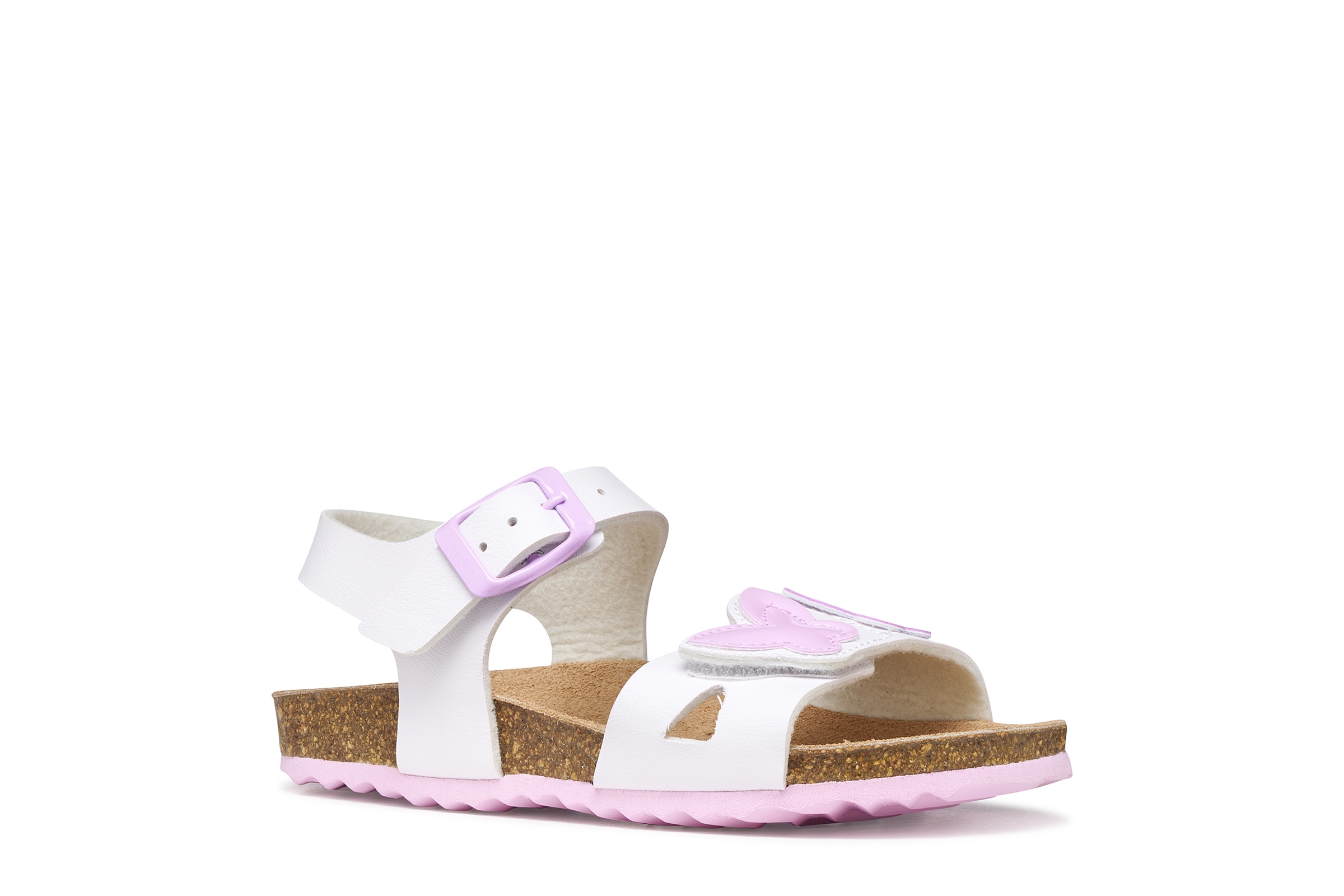 Image of Geox Sandale "J ADRIEL GIRL" Klettschuh mit Schnallenverschluss, Grössenschablone zum Download
