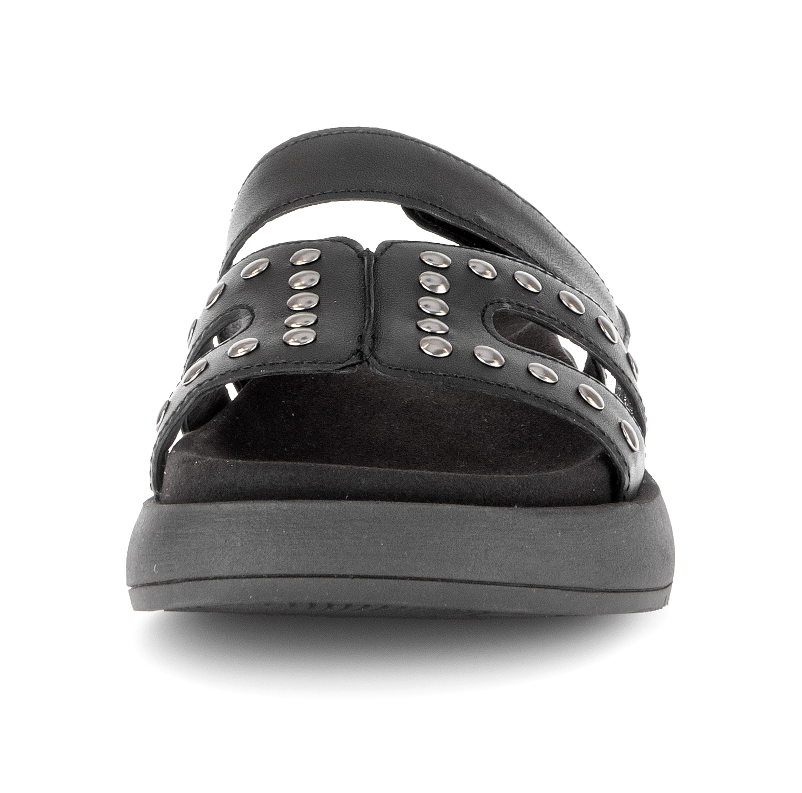 Gabor Pantolette  Plateau, Sommerschuh, Schlupfschuh mit glänzenden Nieten besetzt