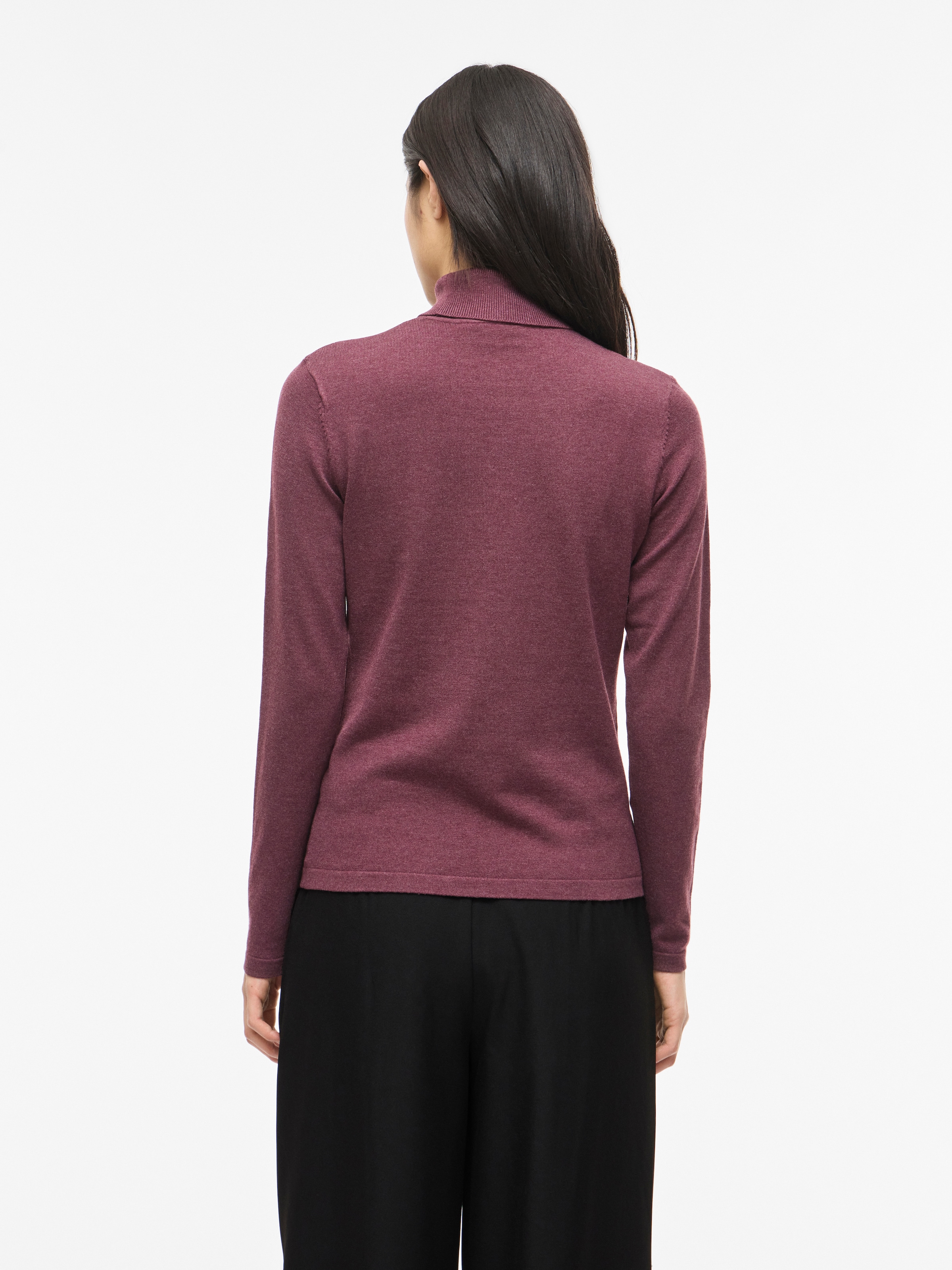 Vila Rollkragenpullover »VIMALU ROLLNECK L/S KNIT TOP NOOS« Materialmix