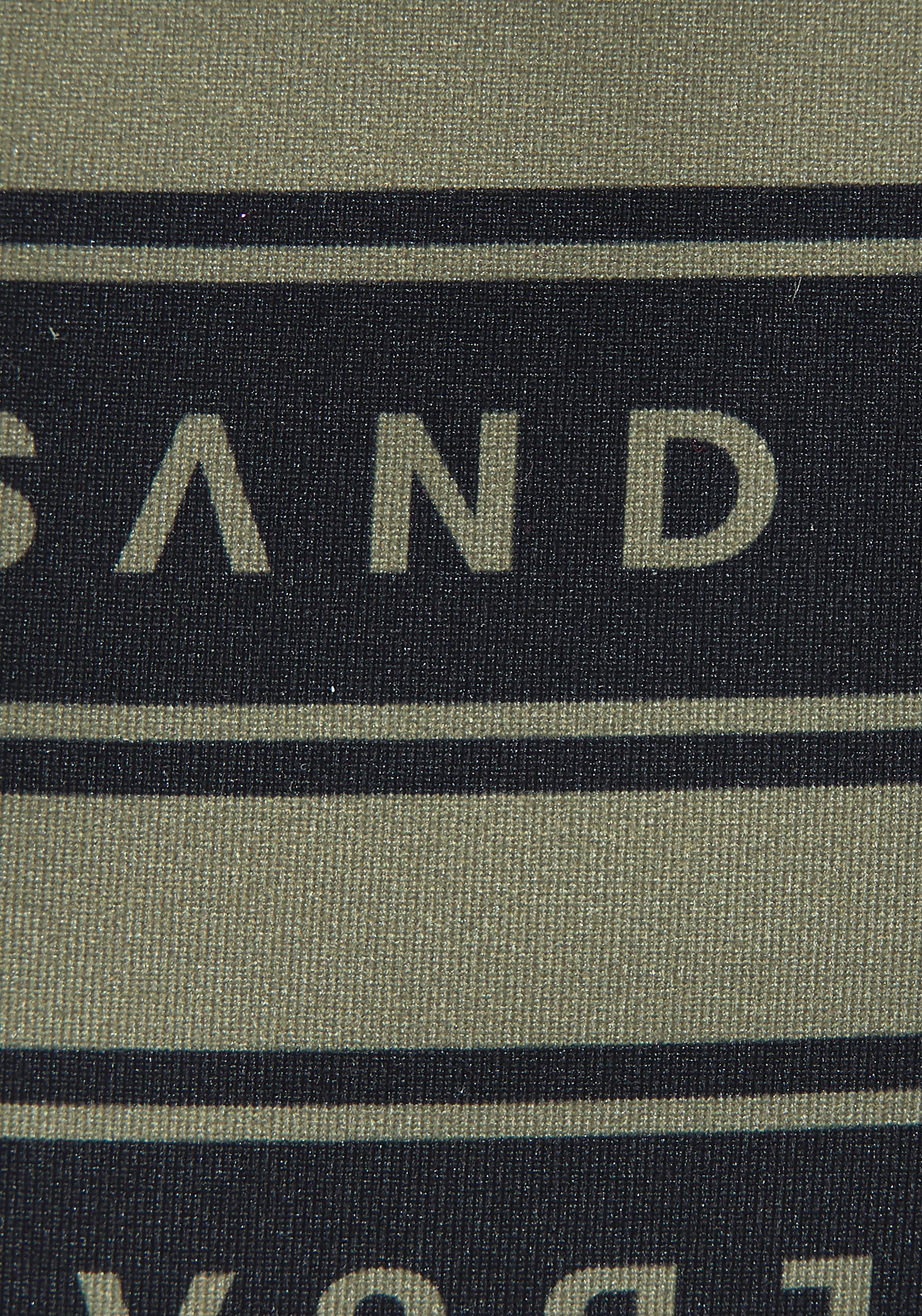 Elbsand Bikini triangle »Zone« Set,  mit kontrastfarbenen Streifen und Schriftzügen