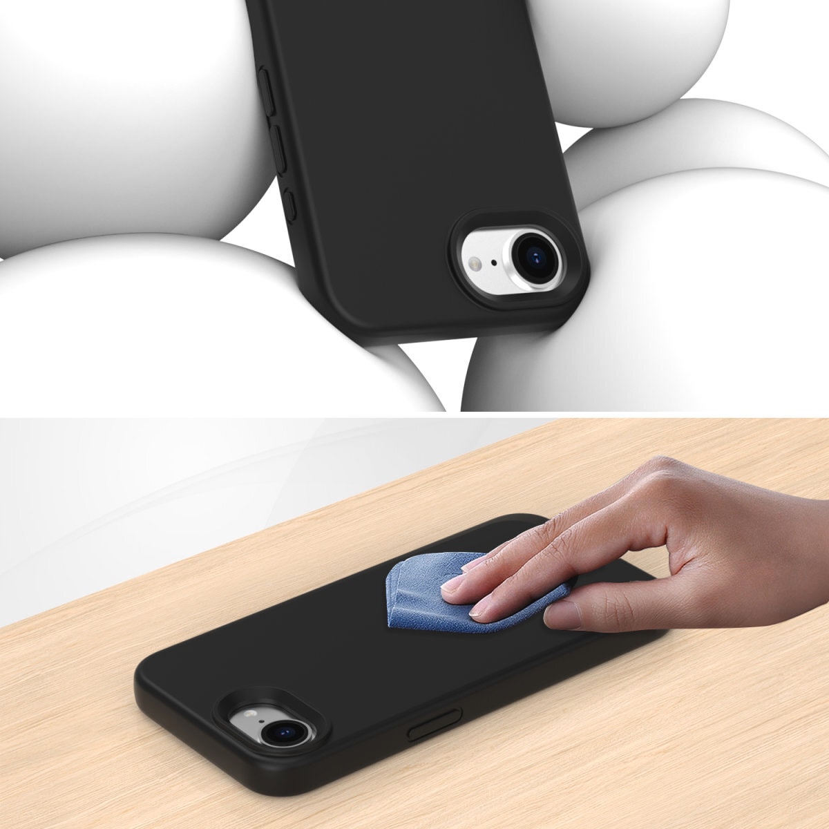 4smarts Handyhülle »Silikon Case Cupertino für Apple iPhone SE (4. Gen)«, Backcover, Schutzhülle, Handyschutzhülle, Case, Schutzcase, stossfest