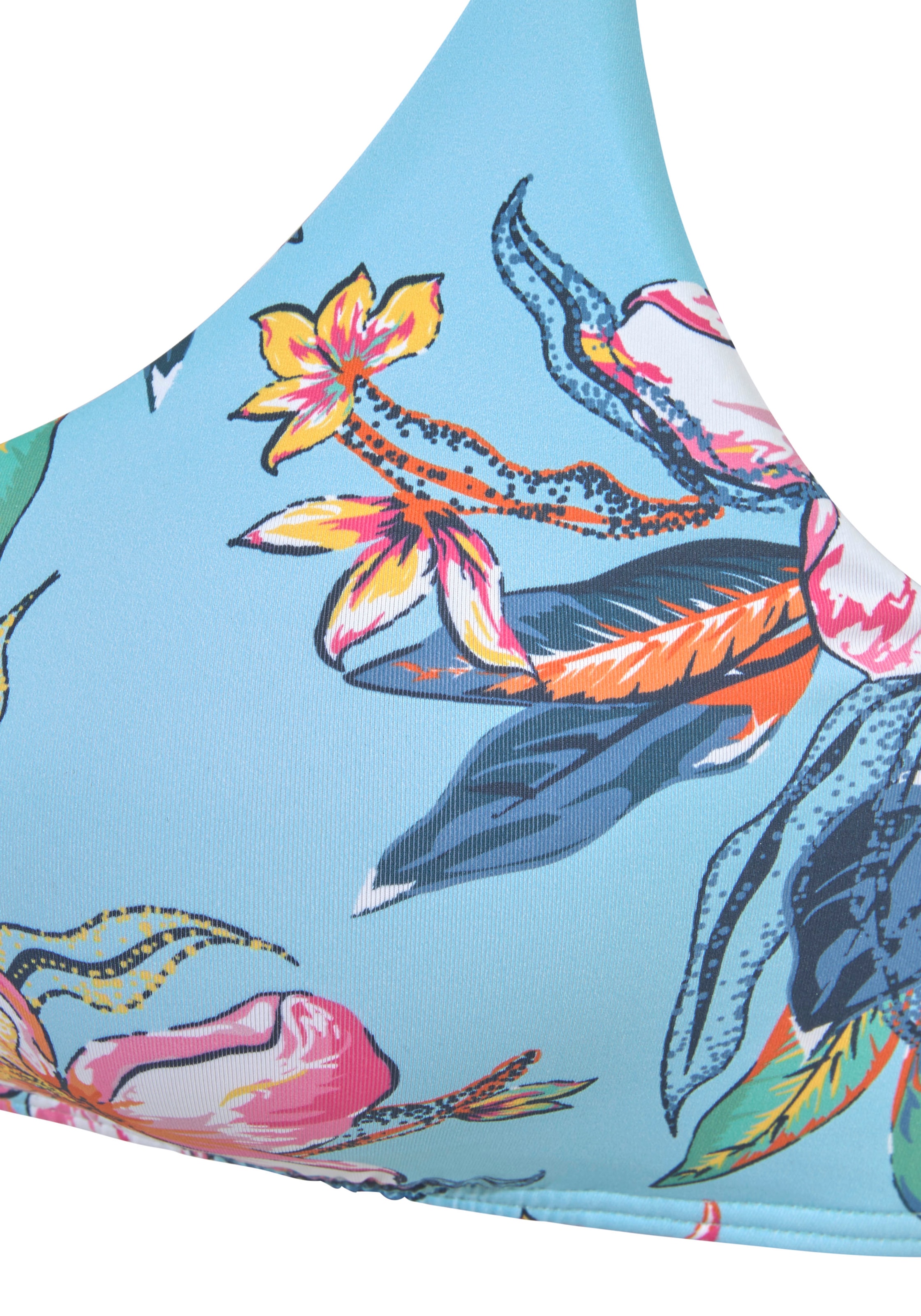 LASCANA Bustier-Bikini-Top »Malia«, mit tropischem Print