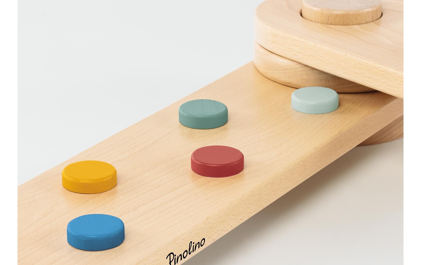 Lernspielzeug »Pinolino Balance Parcours «Kari» 9-teilig«, Holzart: Buche