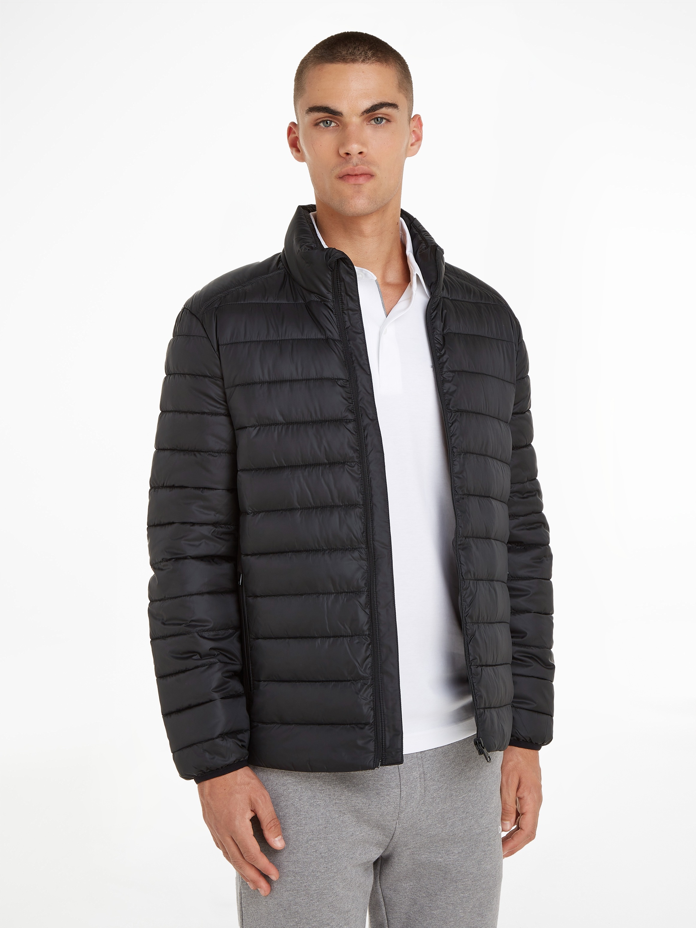 Image of Calvin Klein Steppjacke "Side Logo" ohne Kapuze ohne Daune
