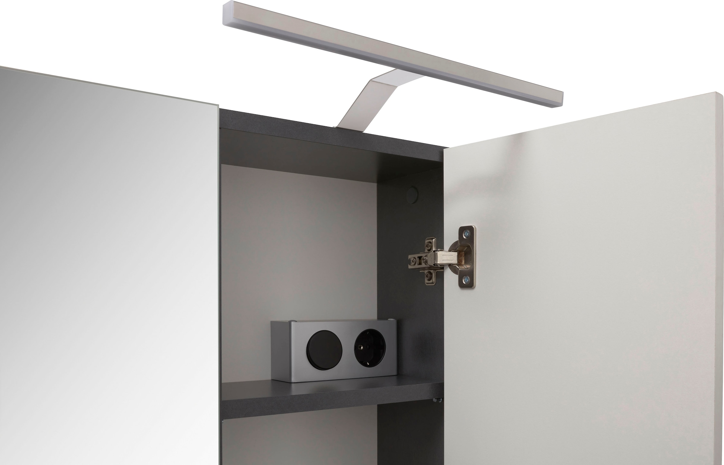 Home affaire Ensemble de meubles de salle de bain »Malmö, 2 teilig, inklusive LED Beleuchtung, bestehend aus:« 2 cuis tlg.