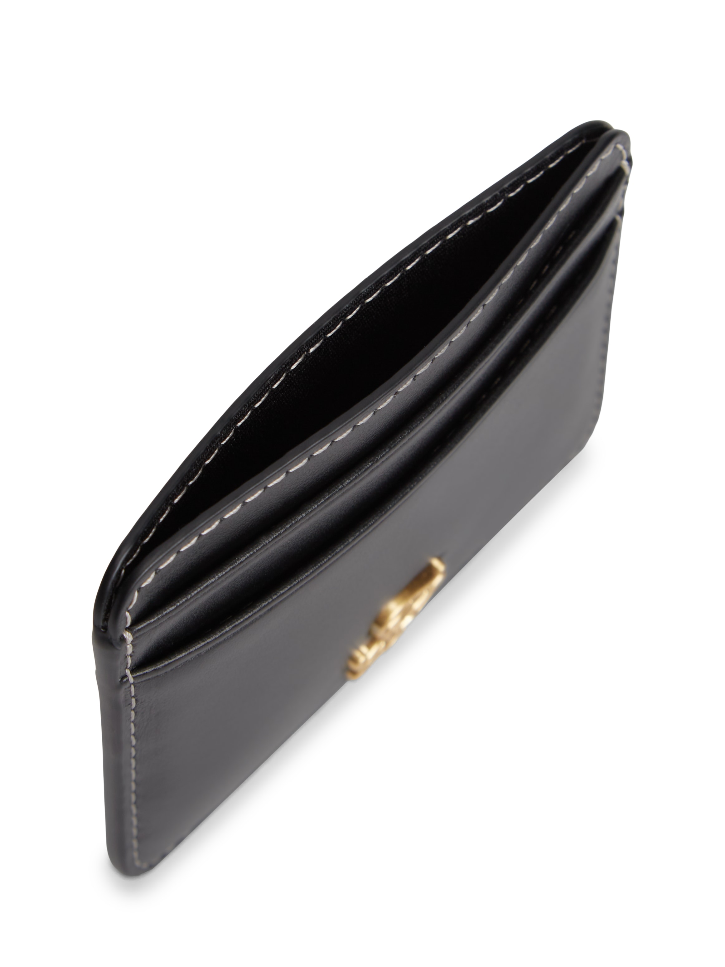 Tommy Hilfiger Porte-cartes »TH SCRIPT LEATHER CC HOLDER« Mini porte-monnaie unisexe avec logo bijou TH