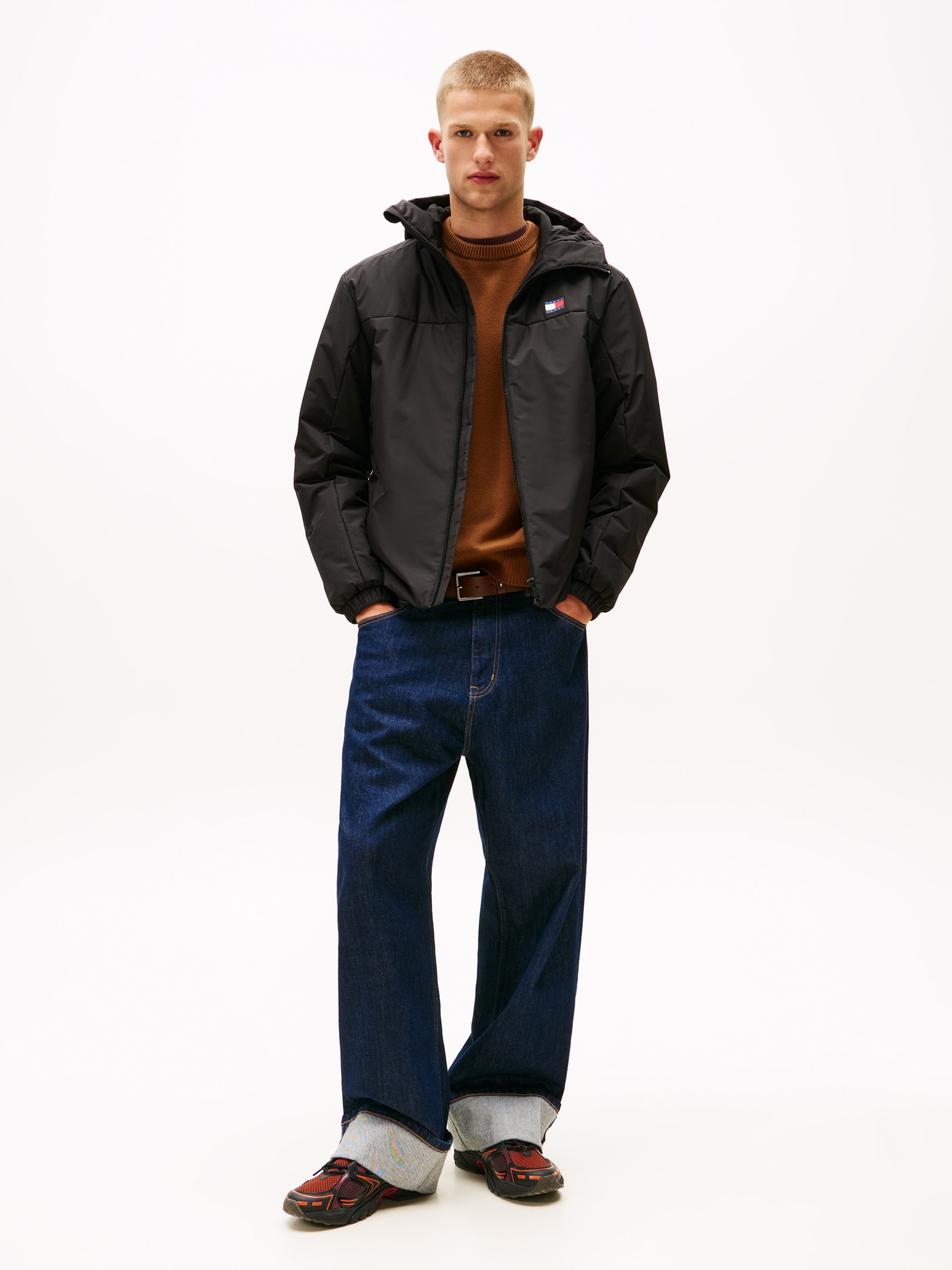 Tommy Jeans Veste d'extérieur mit Kapuze Freizeitjacke, Übergangsjacke, Regular Fit, Kapuze