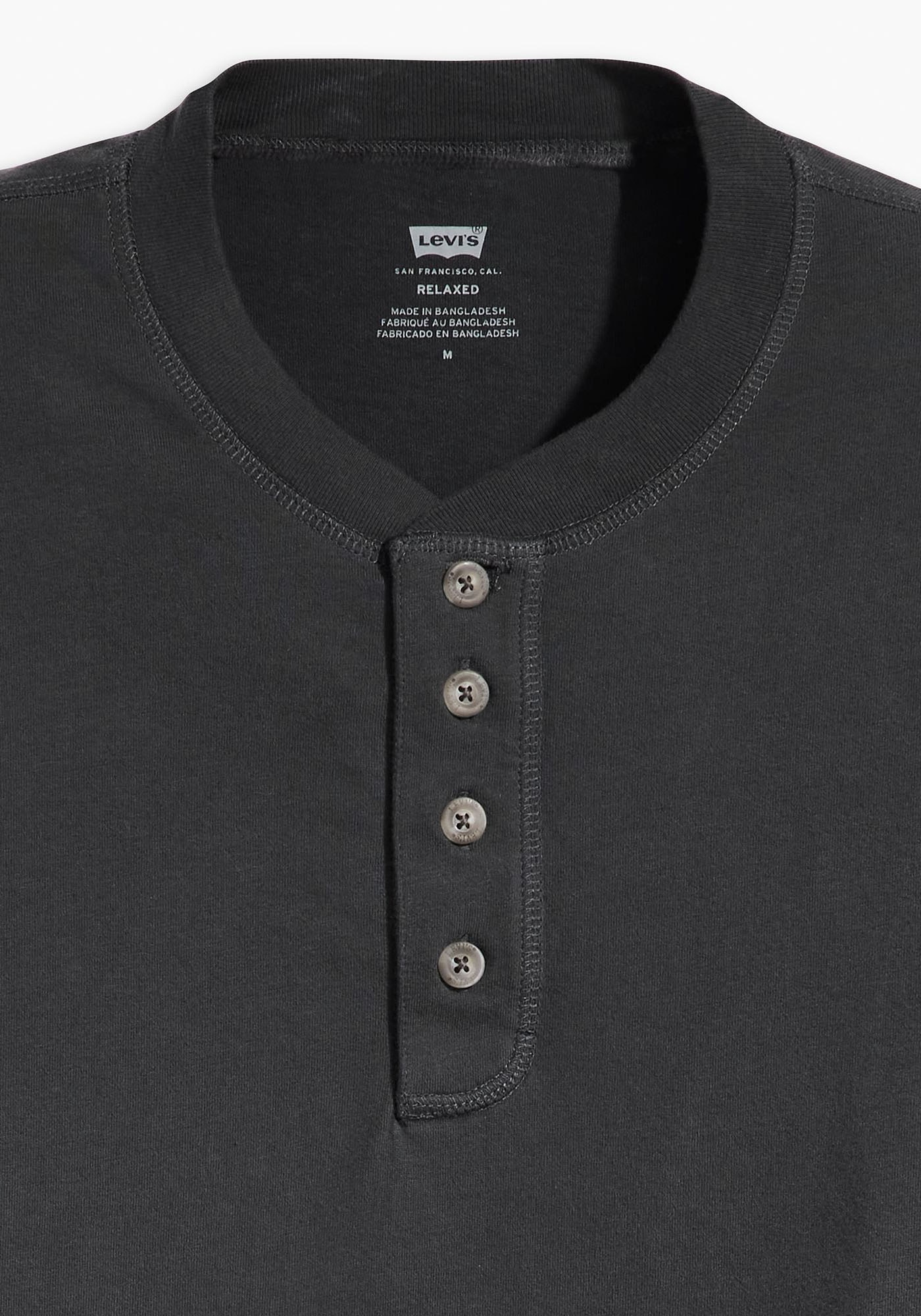 Levi's® Rundhalsshirt »SS 4 BUTTON HENLEY«, mit Knopfleiste