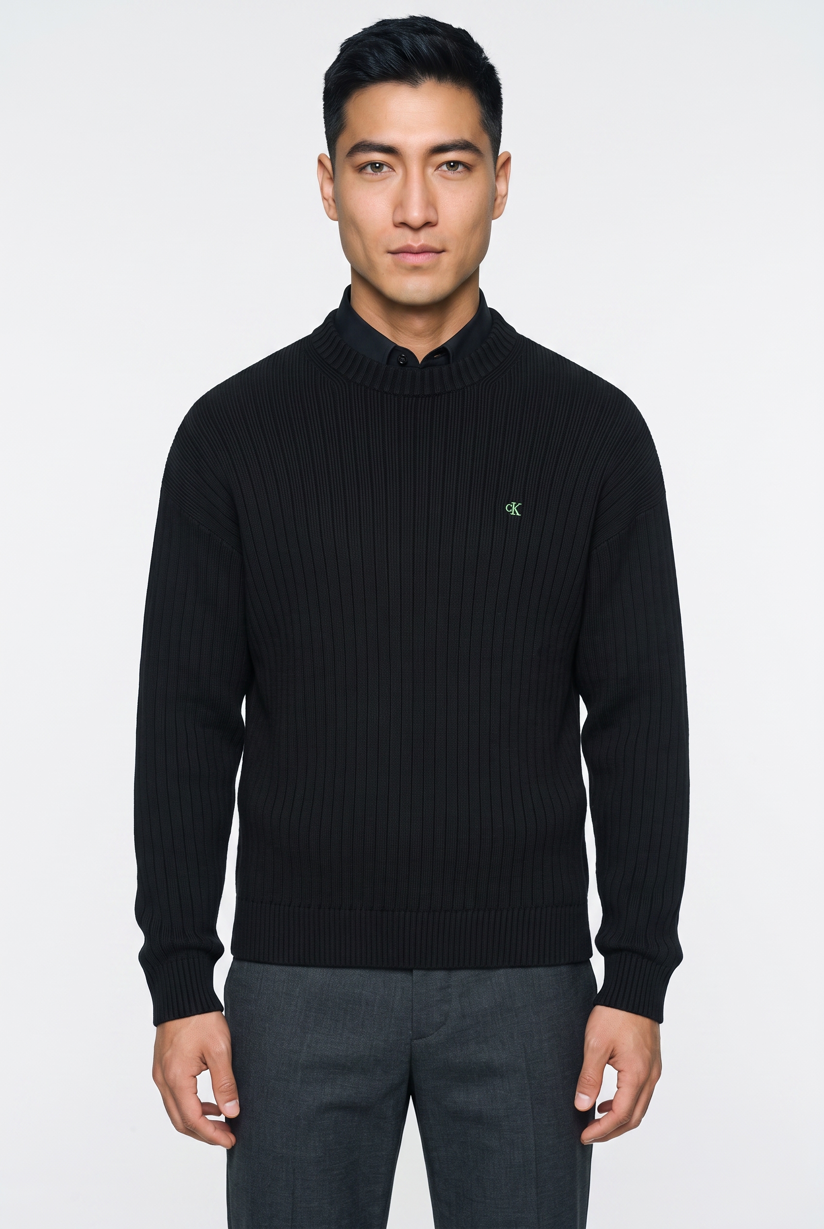 Image of Calvin Klein Strickpullover Rundhalsausschnitt, Regular Fit