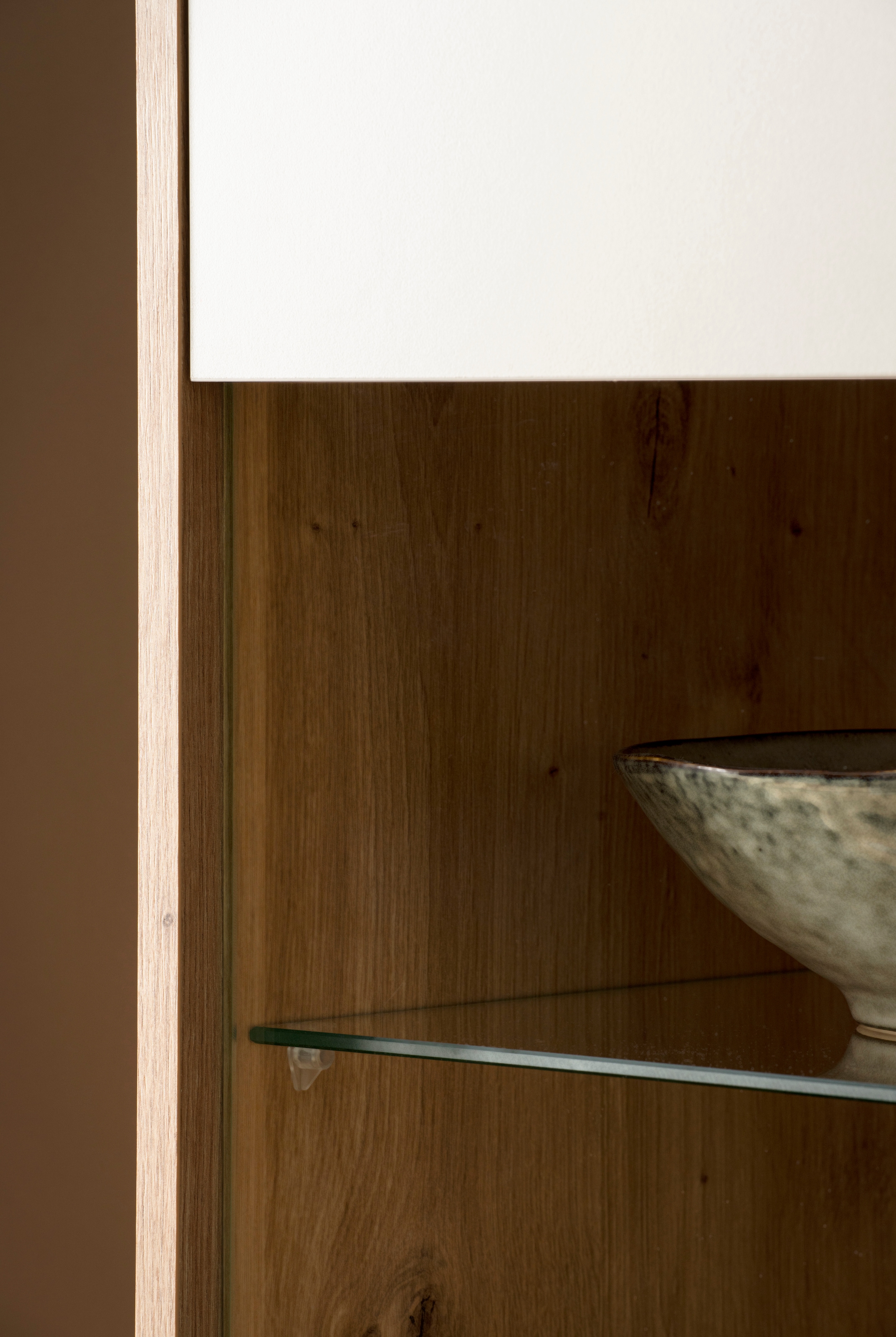 Home affaire Meuble mural »Sonora, moderne Anbauwand, Komplettset in Kaschmir/Eiche« Komplett-Set, 3 cuis tlg.