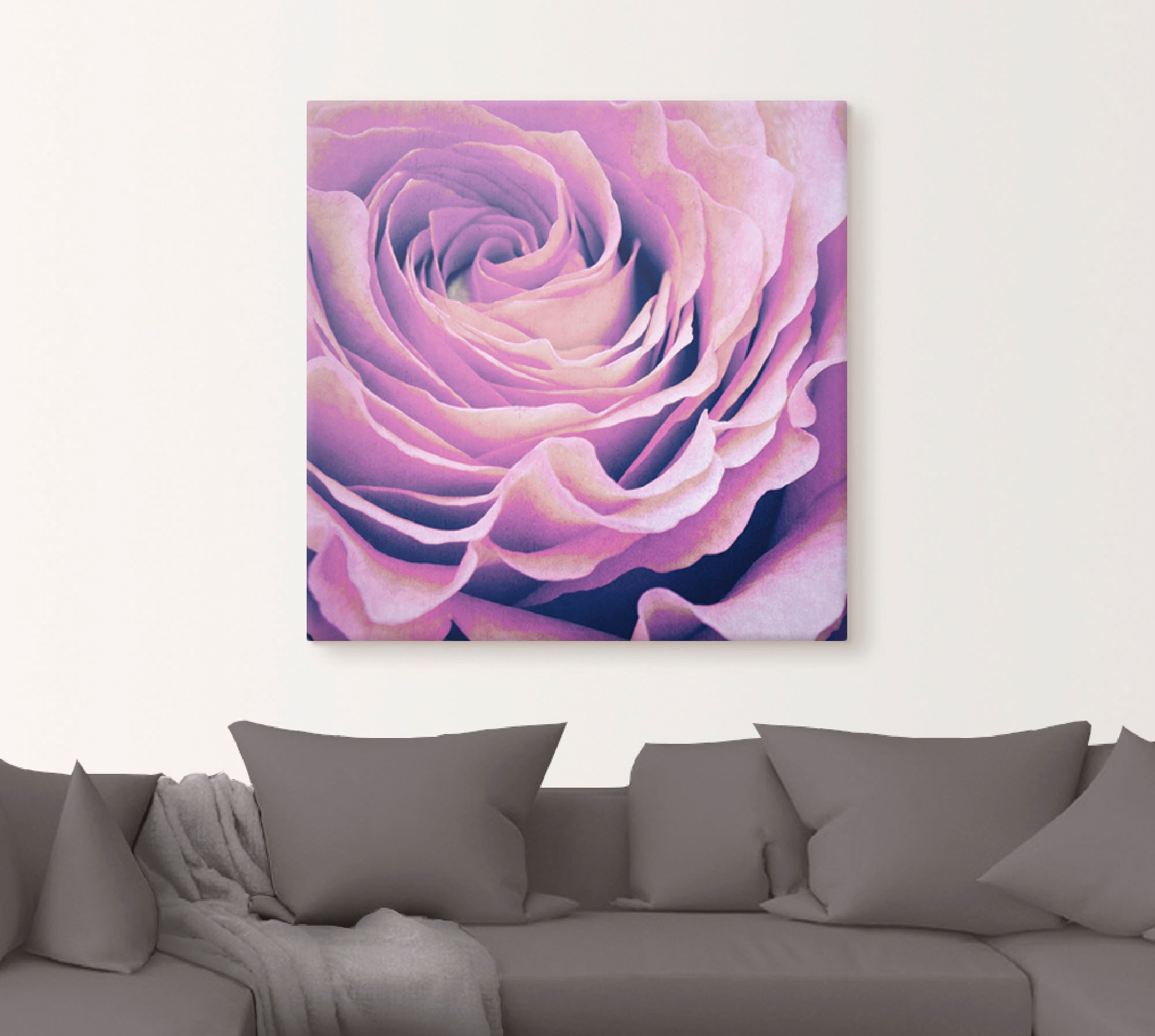 Artland Wandbild »Lila Rose«, Blumen, (1 St.), als Leinwandbild, Poster in verschied. Grössen