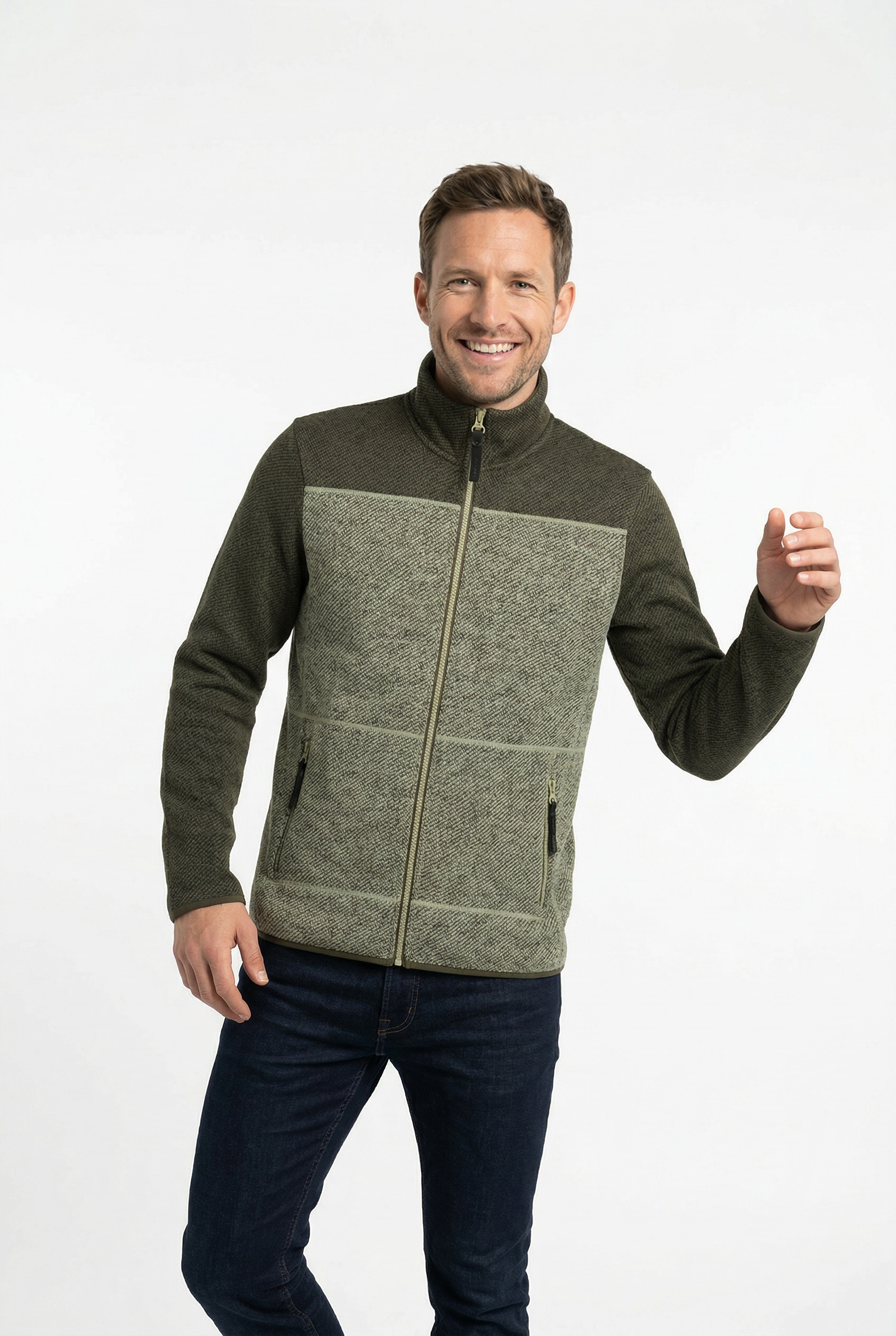 Icepeak Veste polaire »AGEN« sportlicher Stil, aus schnell trocknendem Thermal-Material