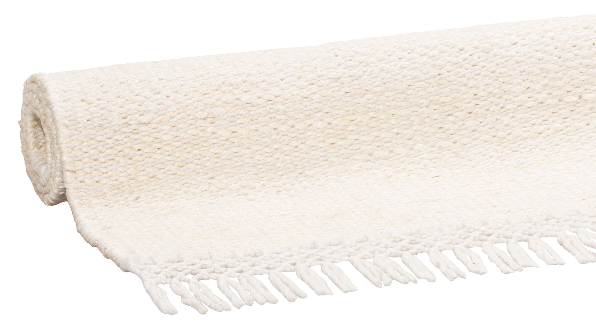Home affaire Teppich »Amba«, rechteckig, 6 mm Höhe, flache Teppiche, Wendeteppich, Uni Farben, Wohnzimmer, Esszimmer