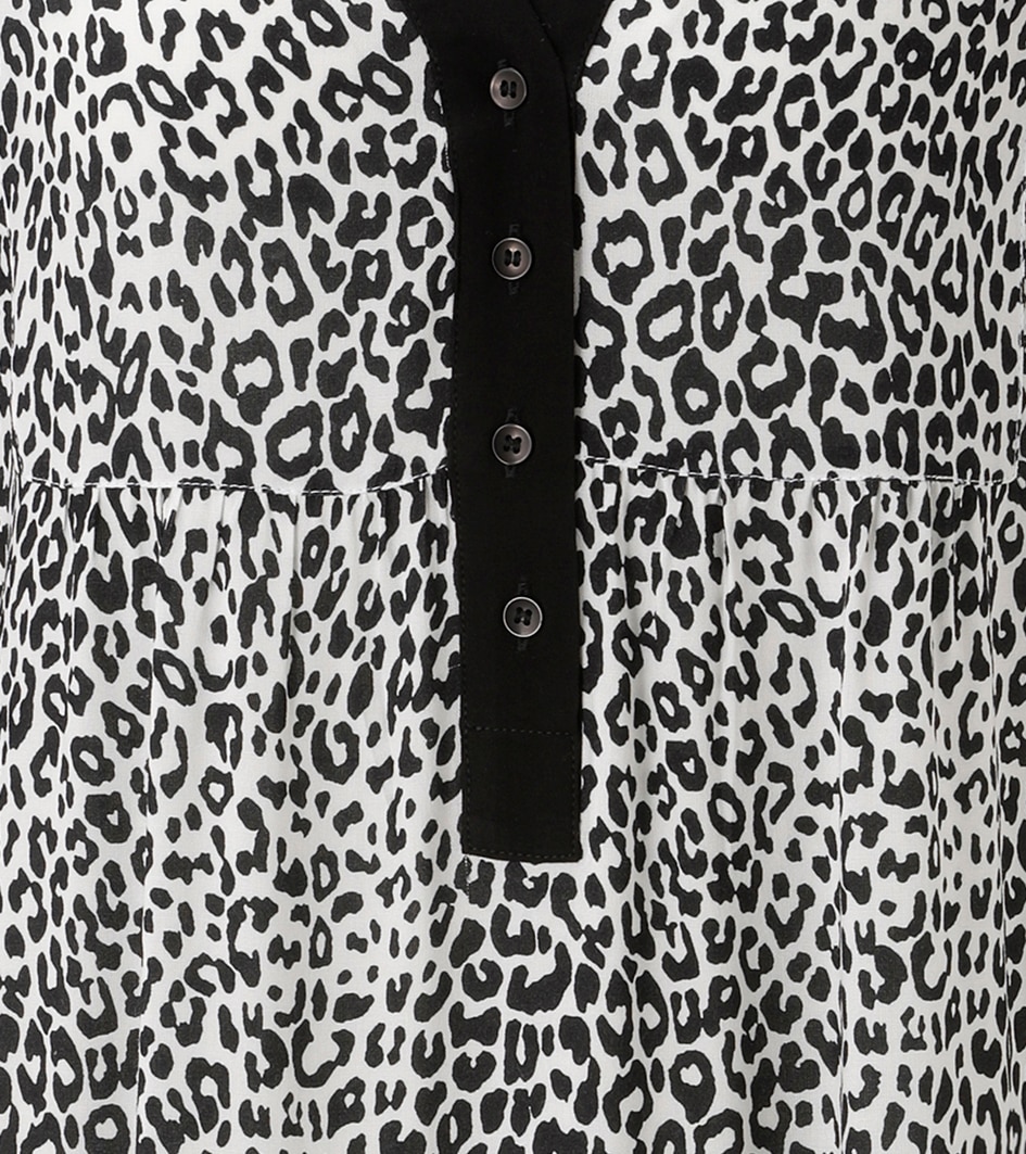 Aniston CASUAL Tunikakleid mit trendigem Leo-Print - NEUE KOLLEKTION