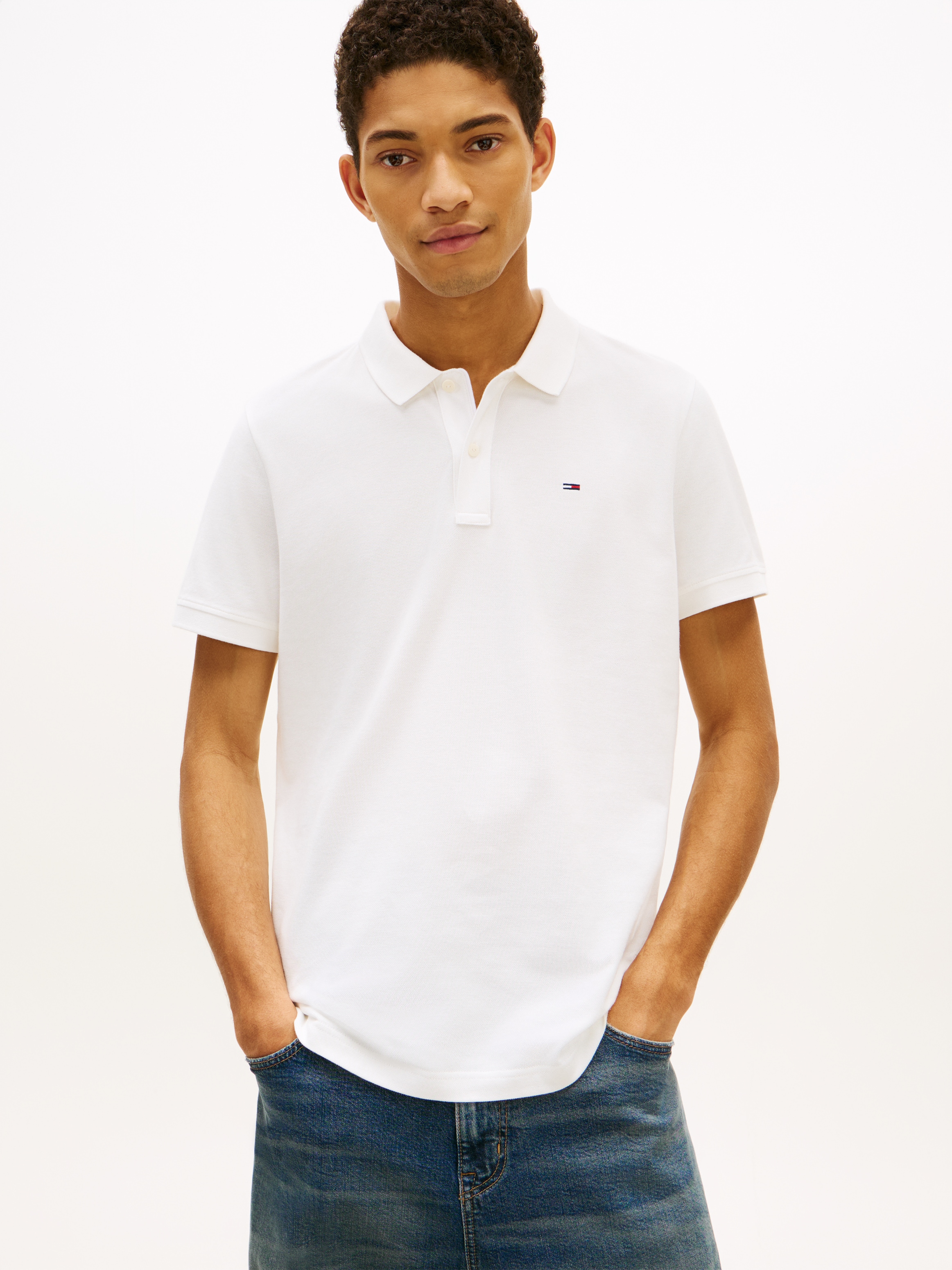 Tommy Jeans Poloshirt »TJM SLIM PLACKET POLO EXT«