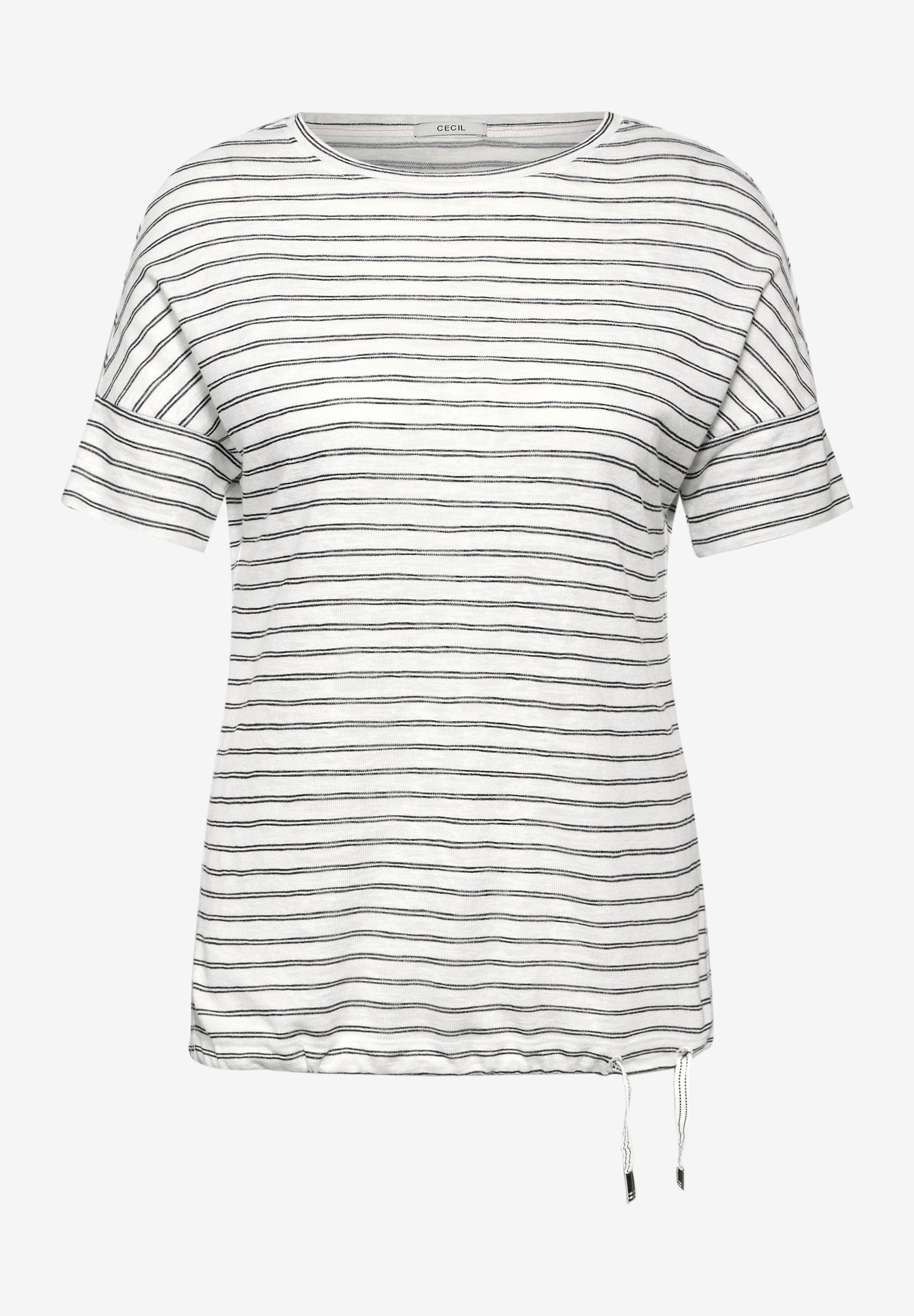 Cecil T-Shirt, mit Streifen Optik
