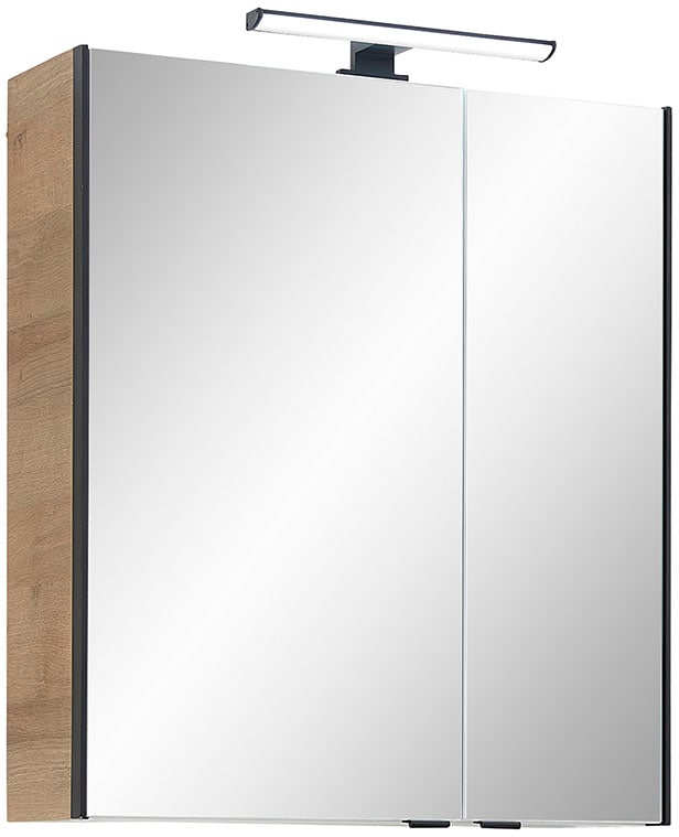 Saphir Ensemble de meubles de salle de bain »Quickset 395 3-teilig, Waschbeckenunterschrank mit LED-Spiegelschrank« 4 cuis tlg.
