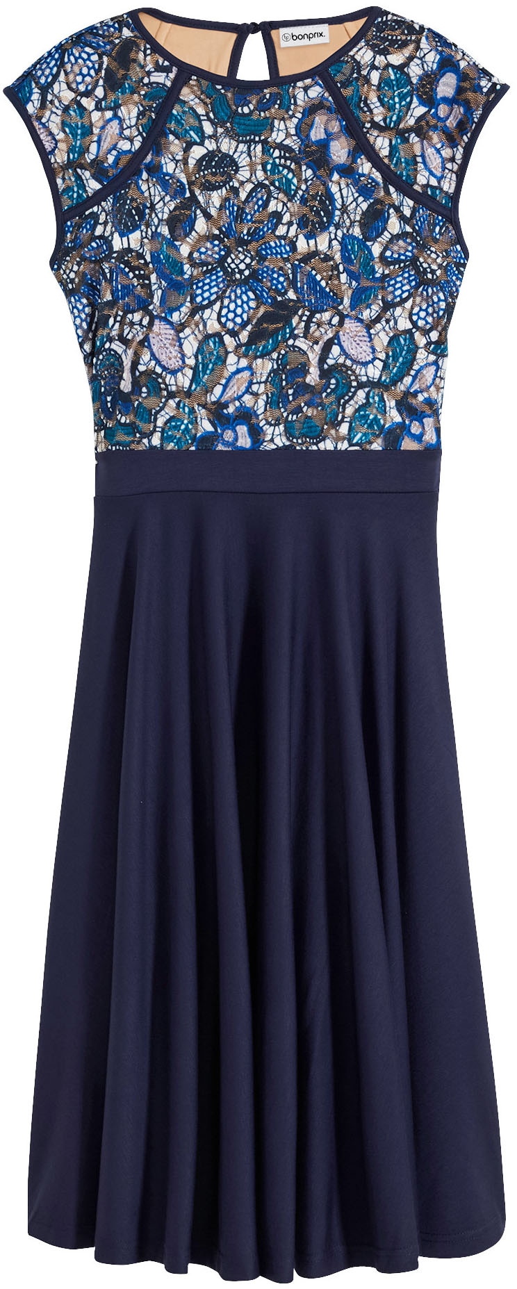 bonprix Midikleid für festliche Anlässe, aus Punto di Roma Material, ärmellos