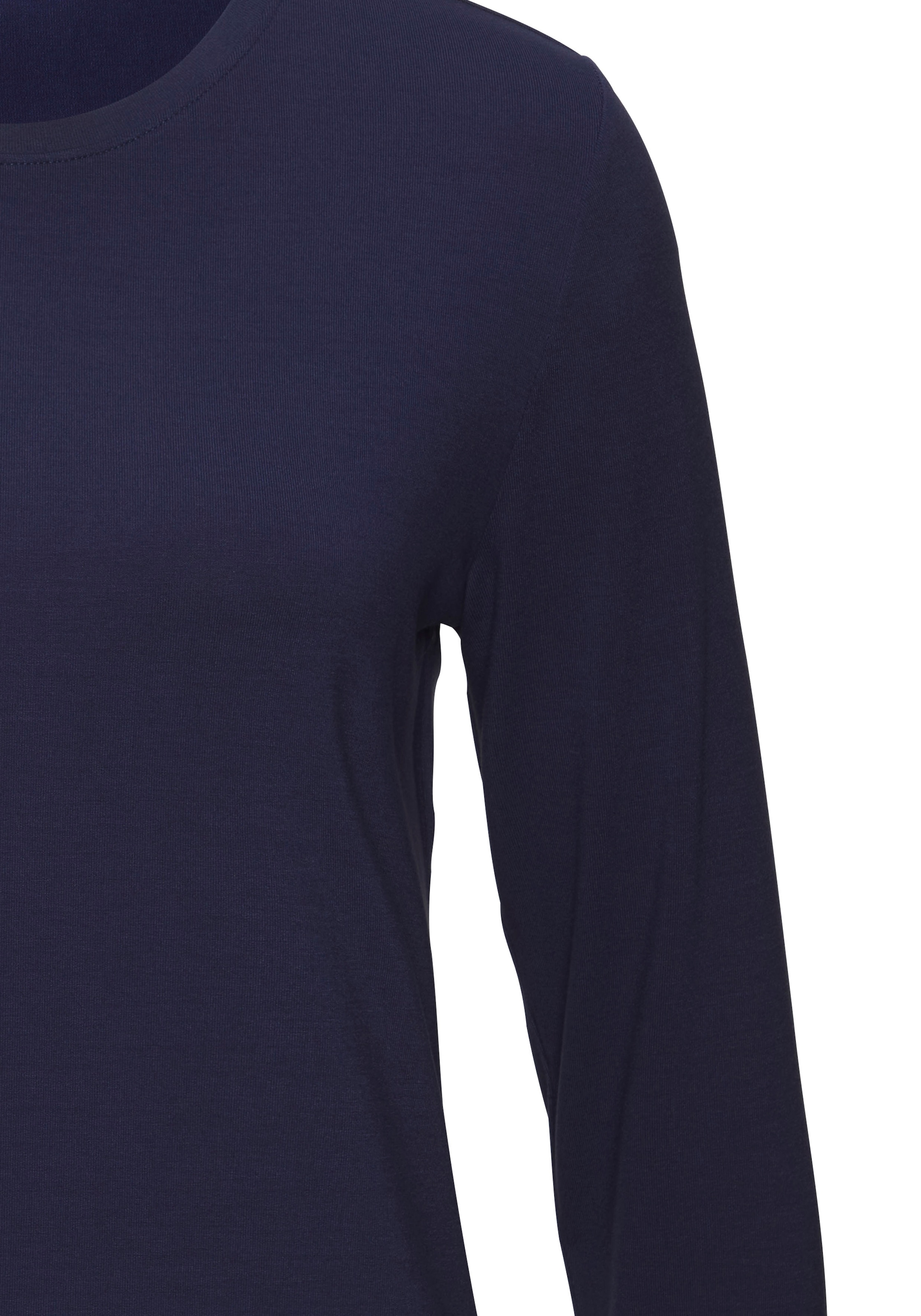 LASCANA Langarmshirt »aus weichem Viskose-Stretch«