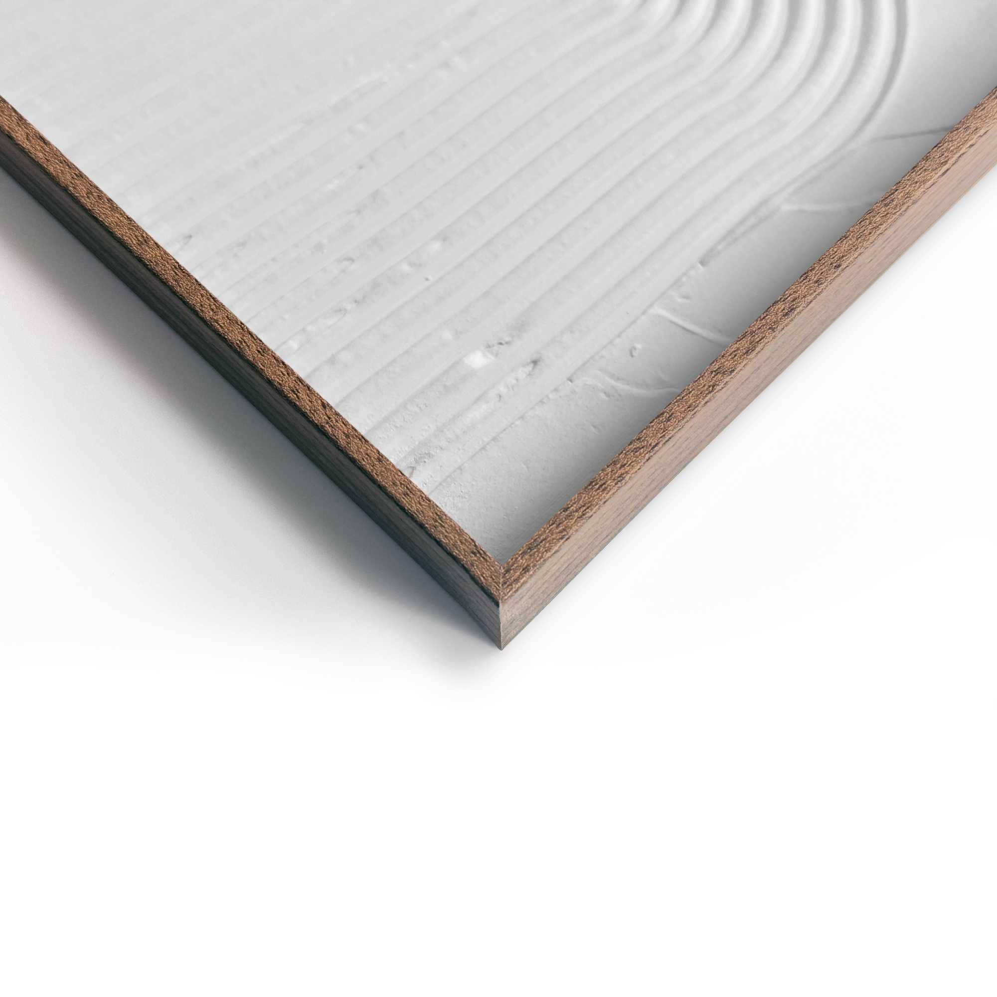 Reinders! Fresque murale »Reliefmuster« Wohnzimmer - Weiss - MDF - Abstrakt - 50x70 cm