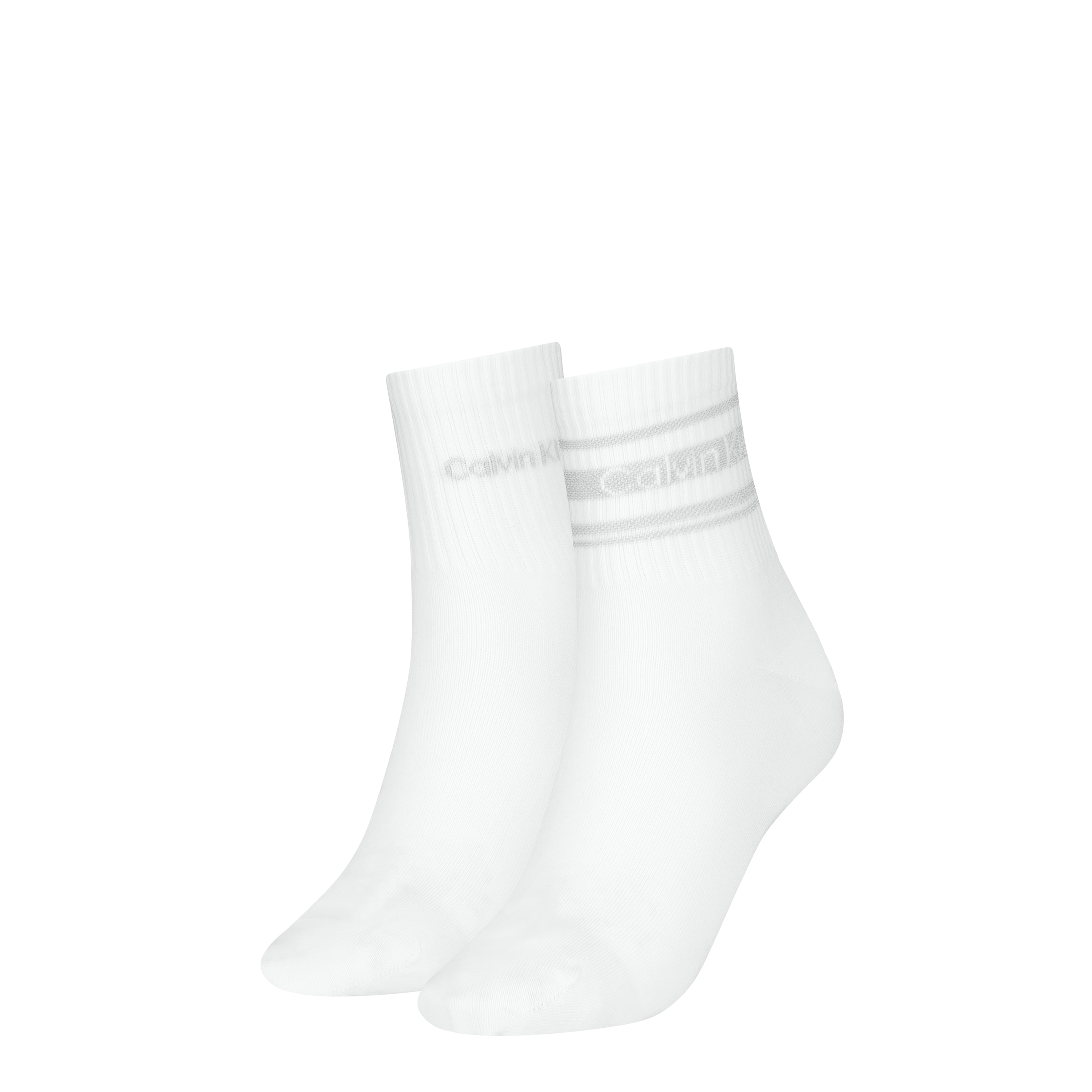 Calvin Klein Chaussettes courtes »CK WOMEN SHORT SOCK 2P SPORT STRIPE« 2 paires, 