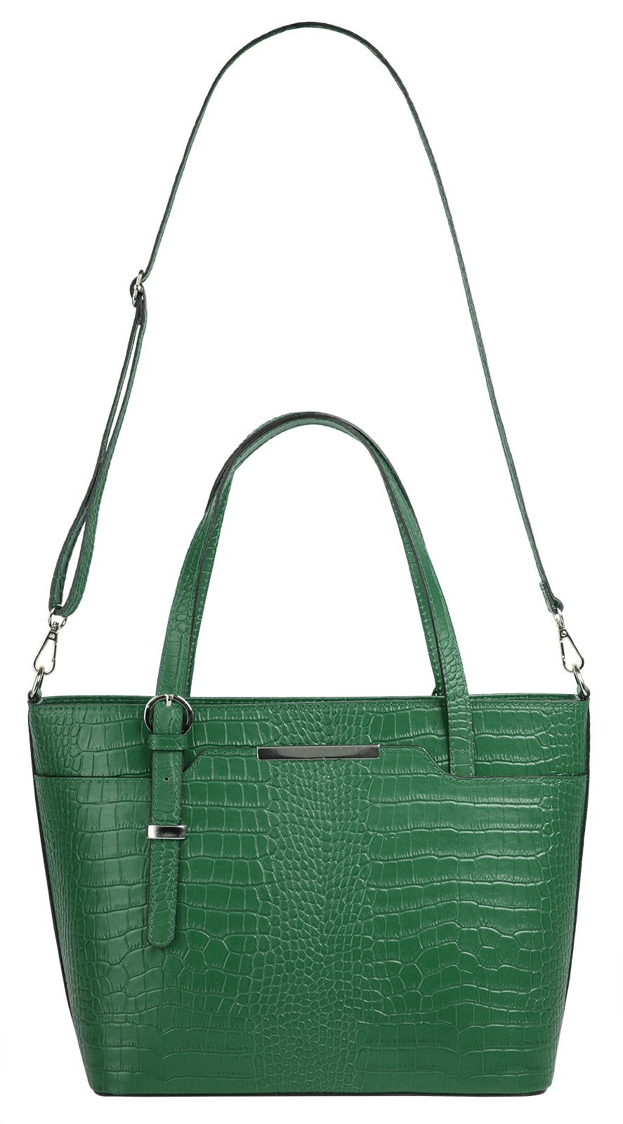 Cluty Henkeltasche, echt Leder, Made in Italy