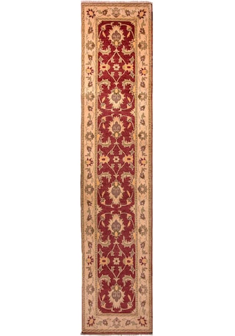 Wollteppich »Ziegler Teppich handgeknüpft rot«, rechteckig