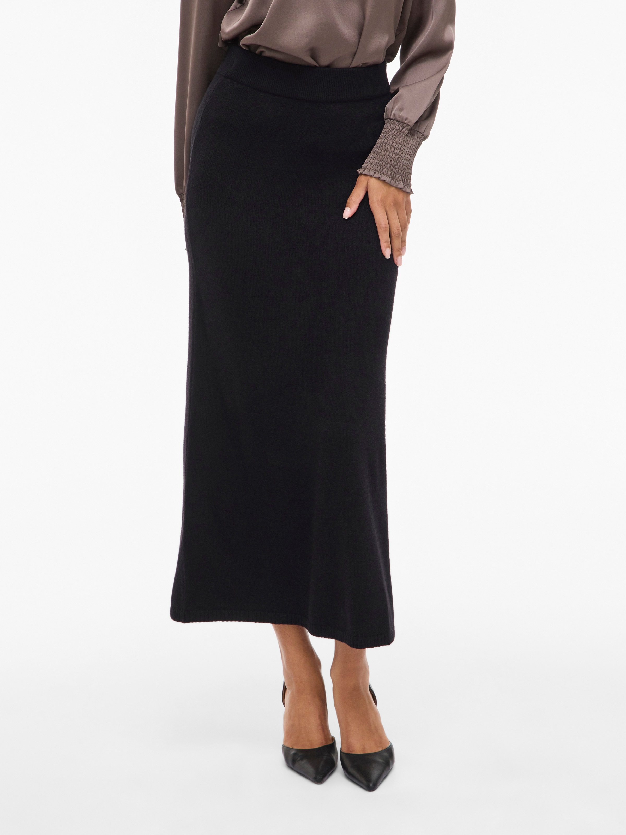 Image of Vila Maxirock "VIRIL ANKLE KNIT SKIRT - NOOS"