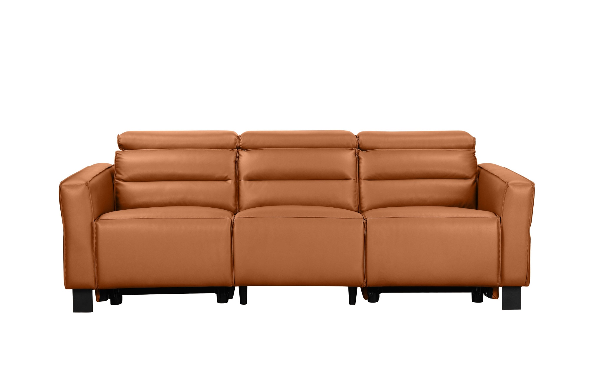 Home affaire 3-Sitzer »Carpari, 224cm, manuelle od. elektrische Relaxfunktion in 2 Sitzen« mit USB-A/C, Kopfteilverstellung, Echtleder, Kunstleder, Webstoff