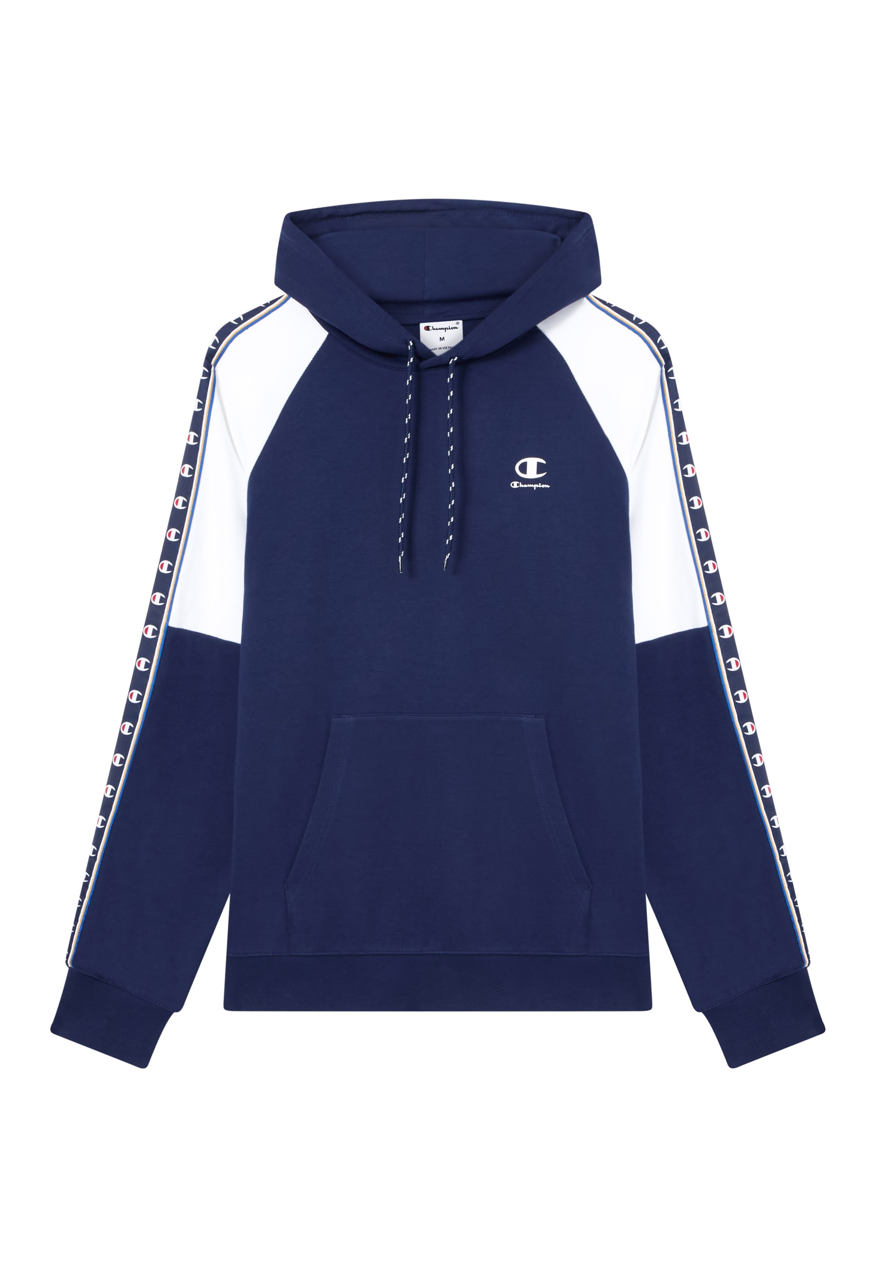 Champion Kapuzensweatshirt »Sports-inspired Interlock Hoodie with Tape detailing«, für sportliche Aktivitäten, mit Rundhalsausschnitt
