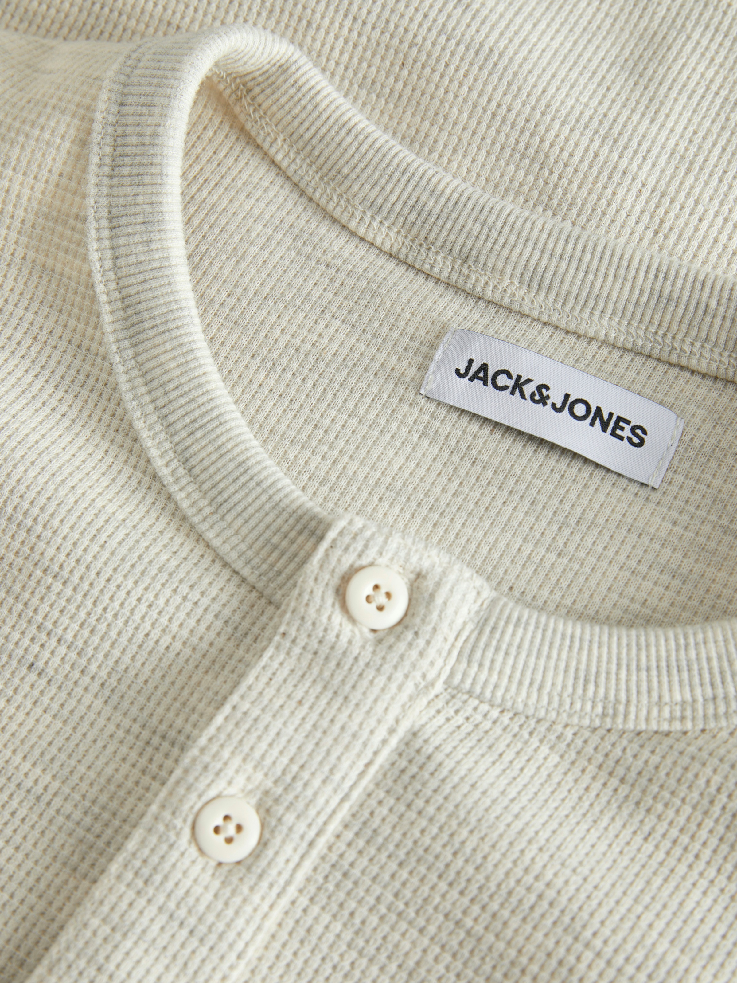 Jack & Jones Langarmshirt »JJEDOVER HENLEY LS TEE NOOS«