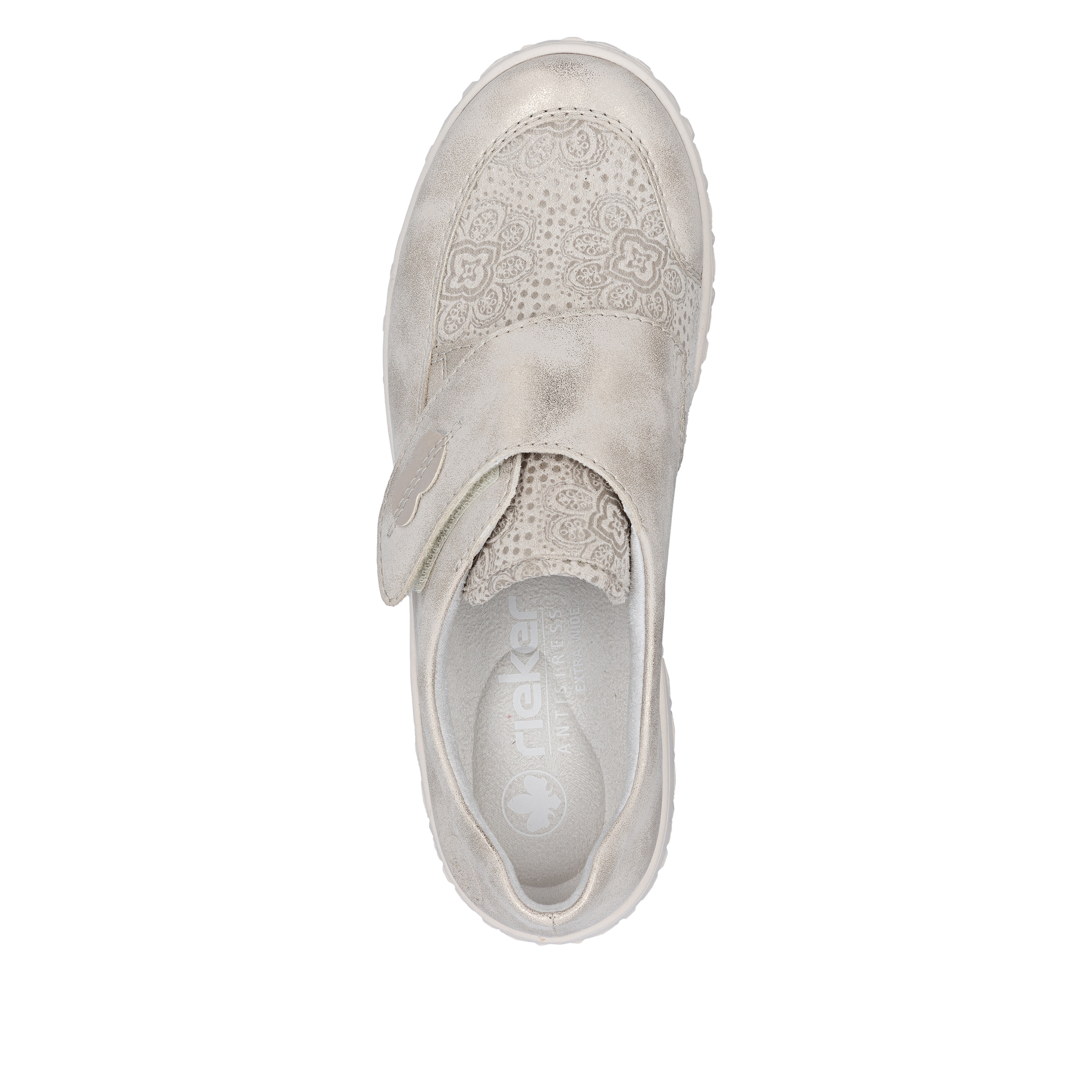 Rieker Klettschuh  Slipper, Halbschuh mit floralem Druck