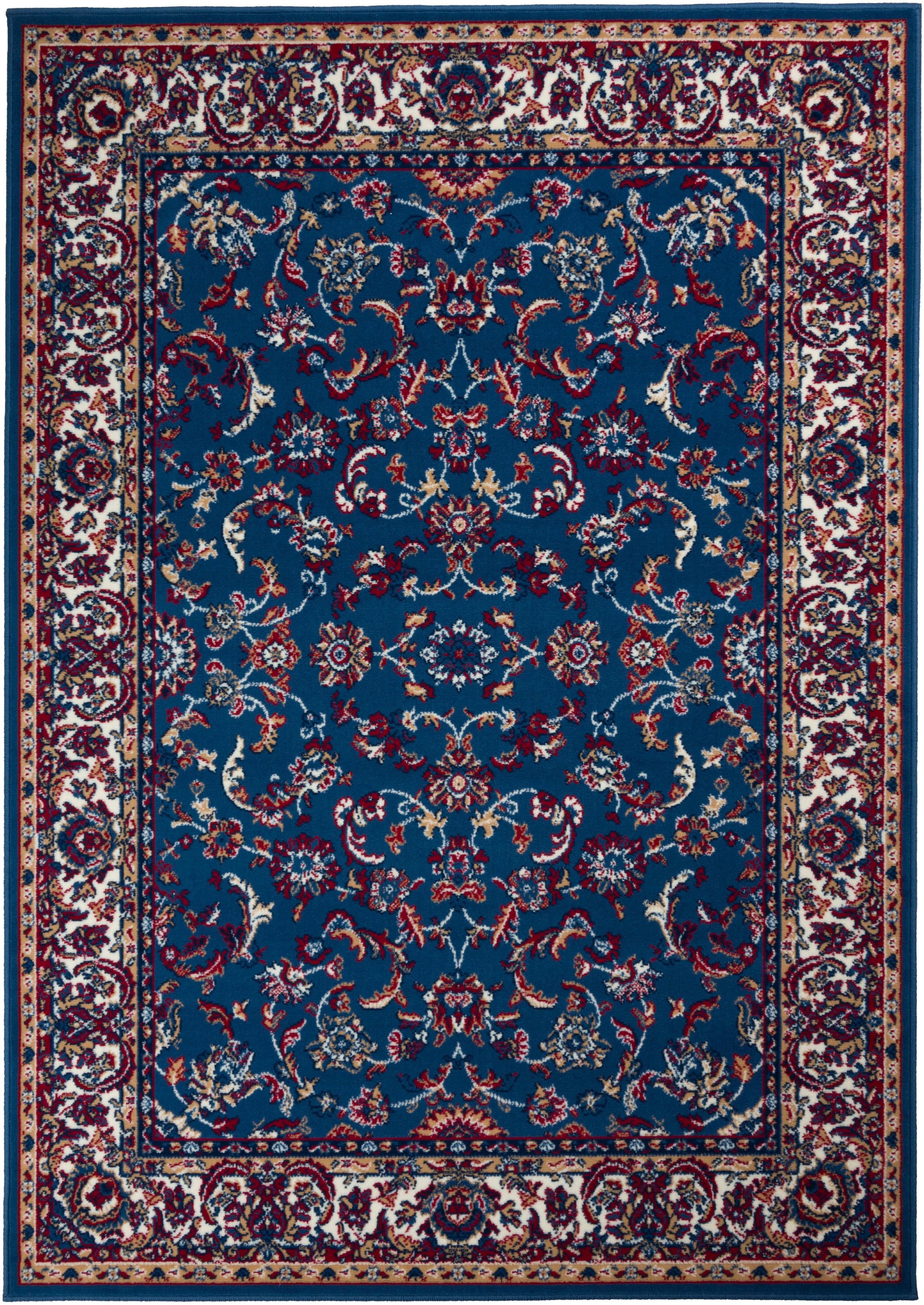 GOODproduct Teppich »Ezzo, mit Bordüre, Kurzflor, Made in Belgium« rechteckig 7 mm Höhe Orient-Optik, Teppich,  Wohnzimmer, Esszimmer, Schlafzimmer