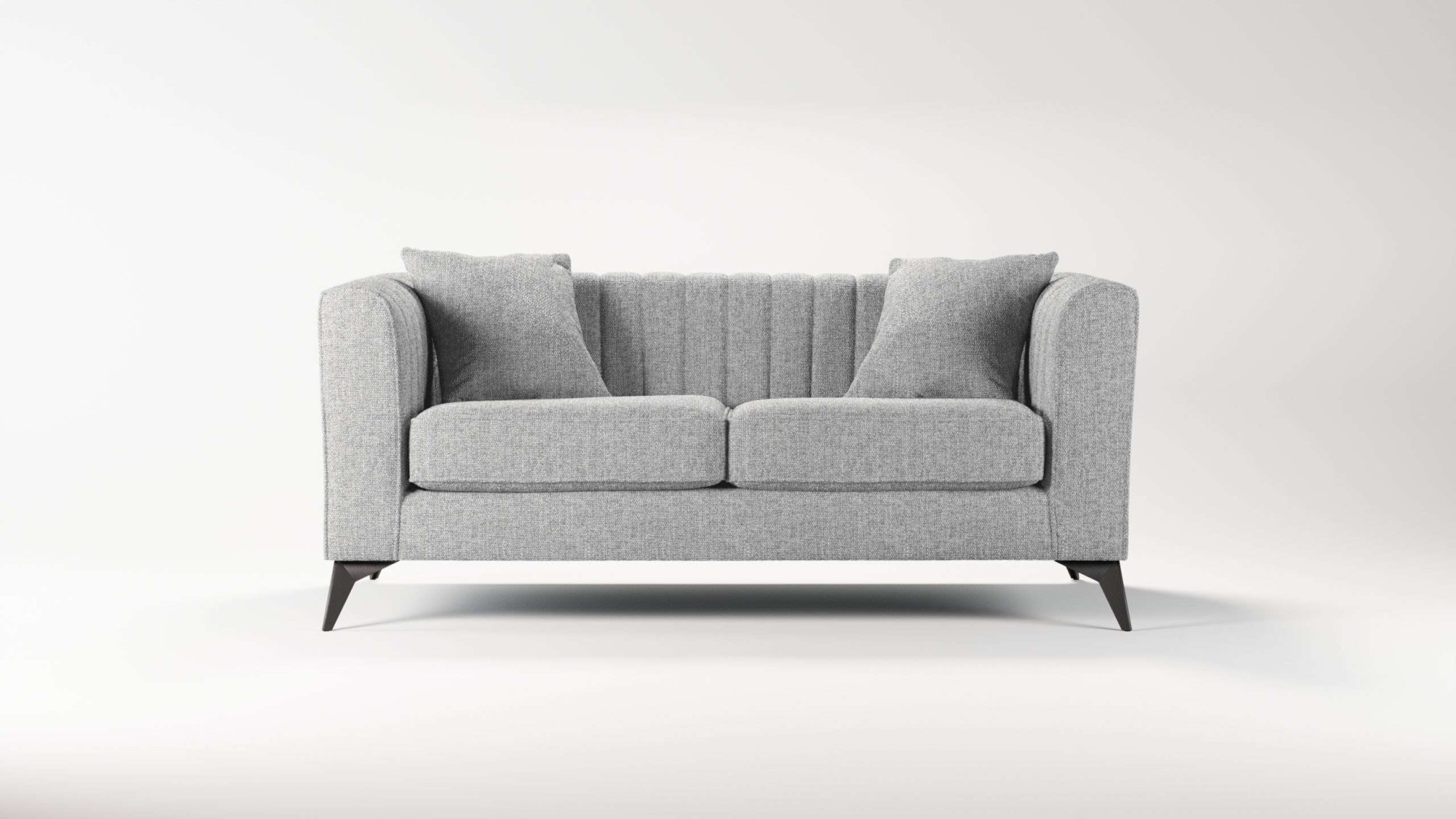 Places of Style 2-Sitzer »MATTHEW elegantes Designsofa, Masse B/T/H: 170/86/74 cm«, Steppung im Rücken, lose Sitzkissen, incl. Zierkissen
