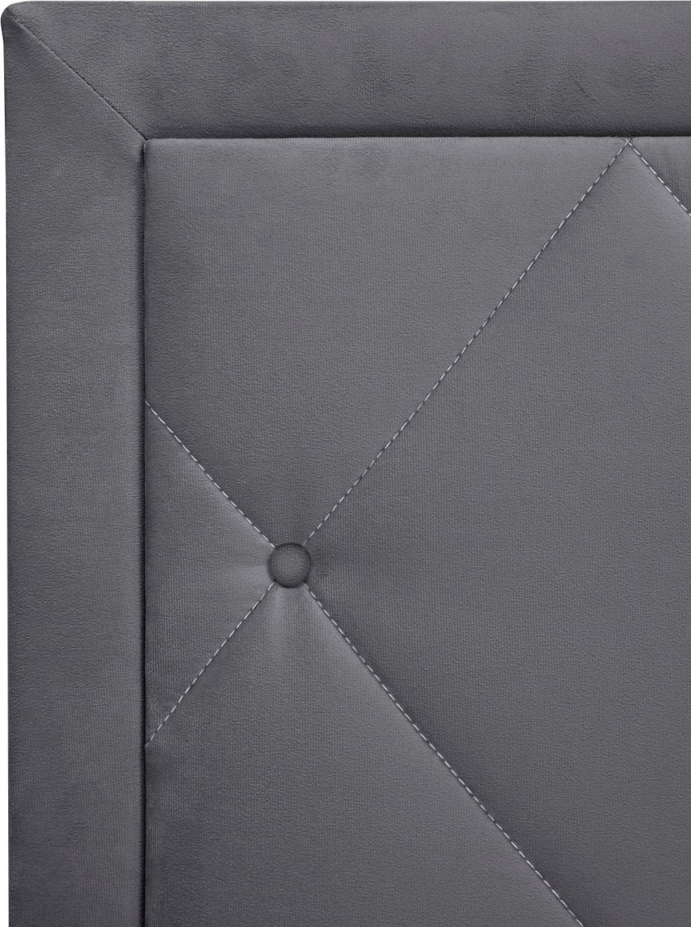 Leonique Boxbett »Alfie, Topseller! Inkl. Bettkasten&Topper« Wahlweise mit Knopfsteppung oder Strasssteinen, H2, H3 und H4 wählbar