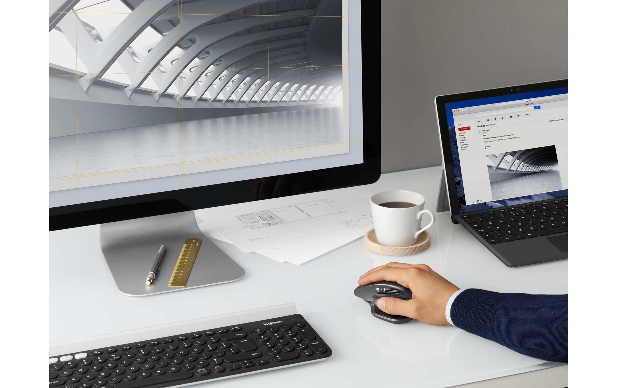 Logitech Maus »Logitech MX Master 2S graphite refresh«, kabellos