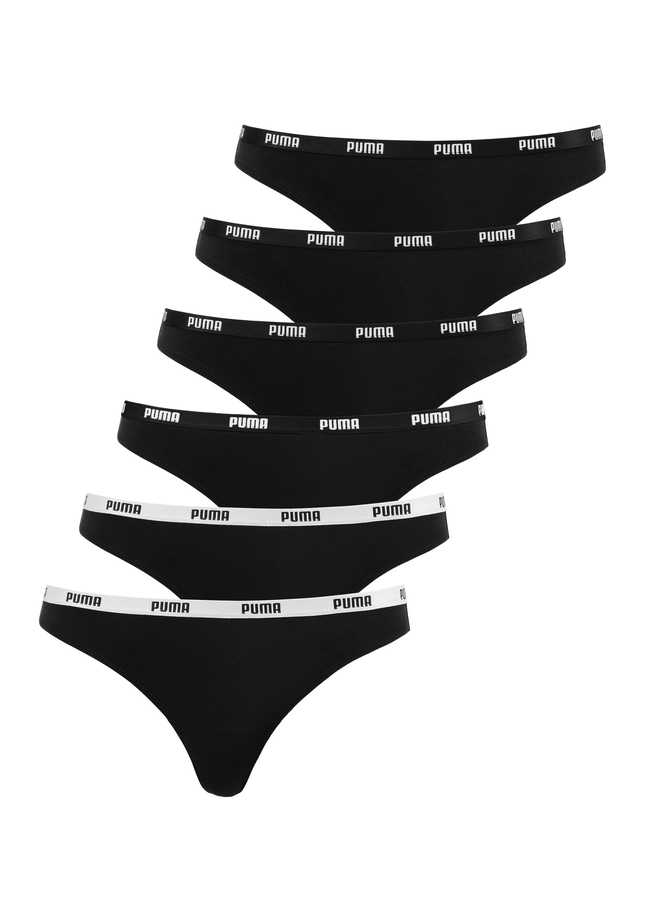 PUMA String, (6er Pack), mit schmalem elastischem Logobündchen-Puma 1
