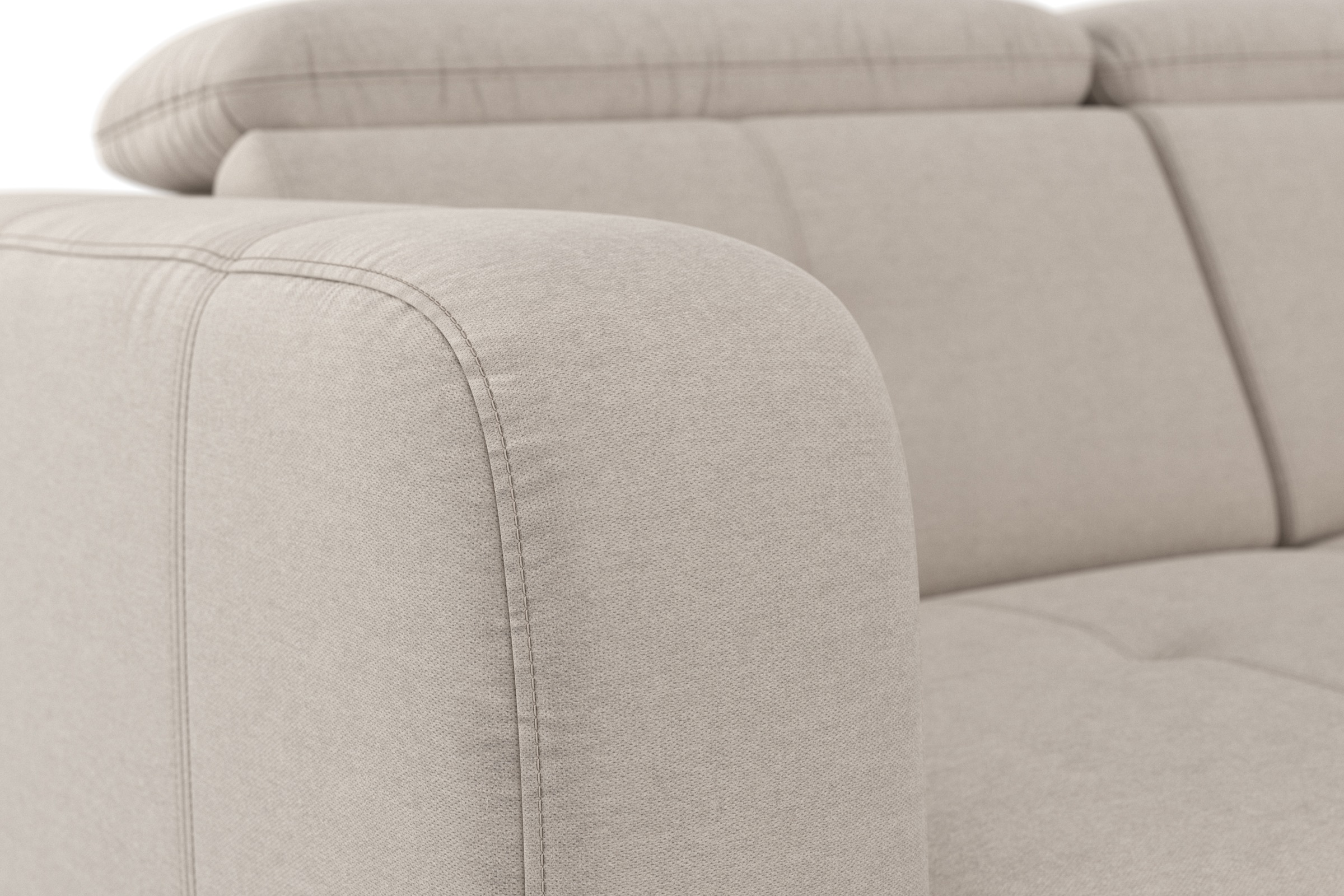 sit&more Ecksofa »Belluci L-Form«, inklusive Federkern, wahlweise mit Bettfunktion und Bettkasten