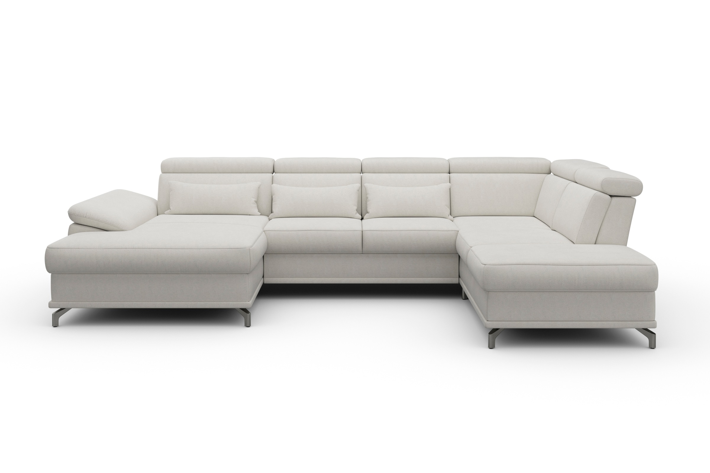 Image of sit&more Wohnlandschaft, mit Sitztiefenverstellung und Federkern, wahlweise mit Bettfunktion und Bettkasten, jeweils inklusive 3 Nierenkissen bei Ackermann Versand Schweiz