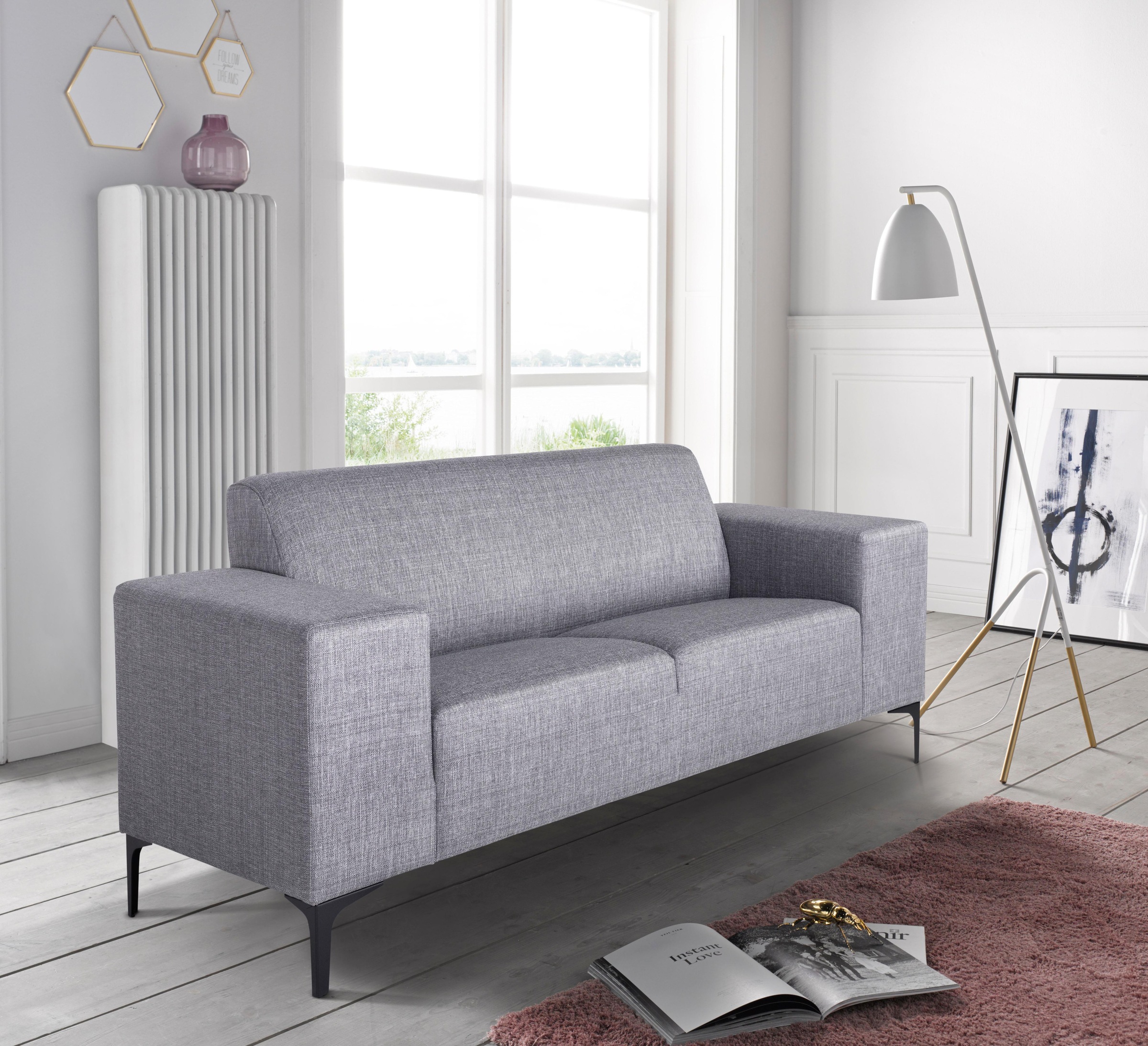 Image of andas 2-Sitzer »Diva2«, mit edlen Metallfüssen bei Ackermann Versand Schweiz