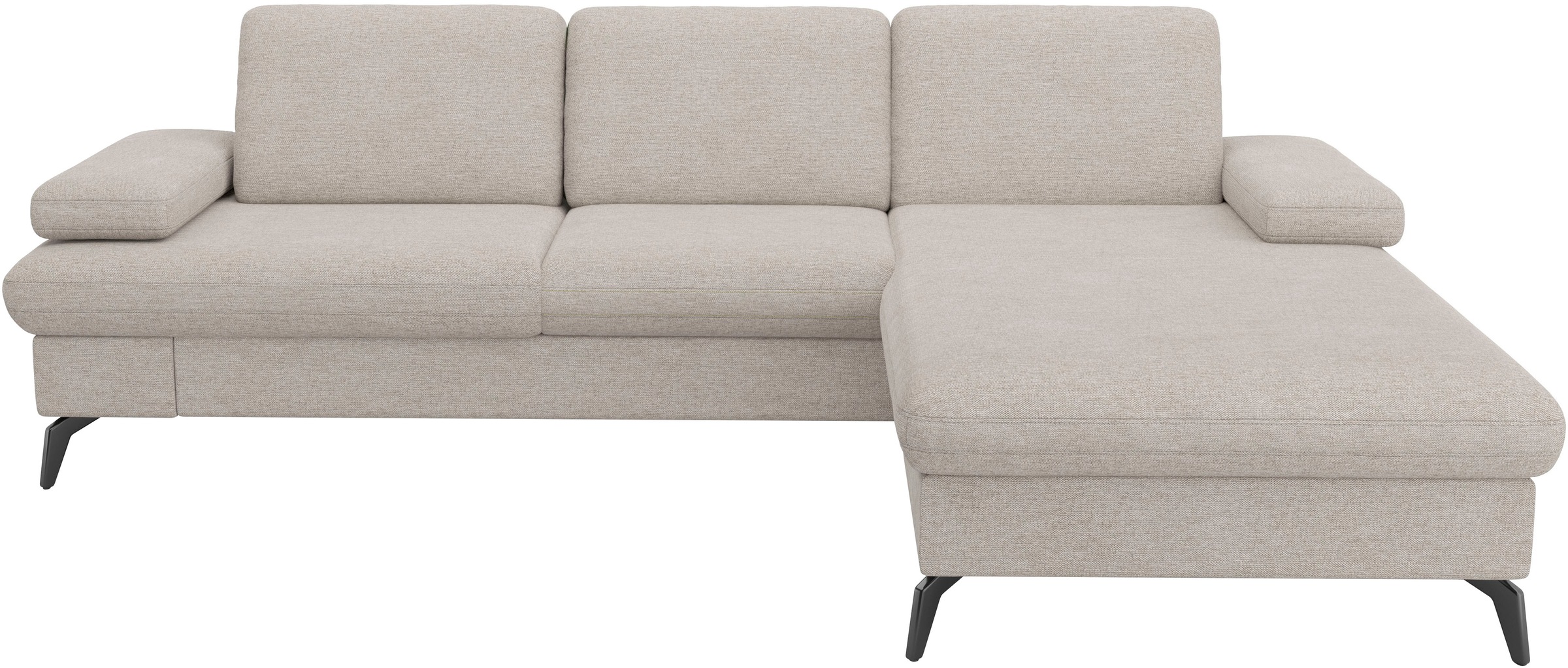 sit&more Ecksofa »Morris Jubi L-Form«, inkl. Armteilfunktion und 1 Zierkissen, wahlweise mit Bettfunktion