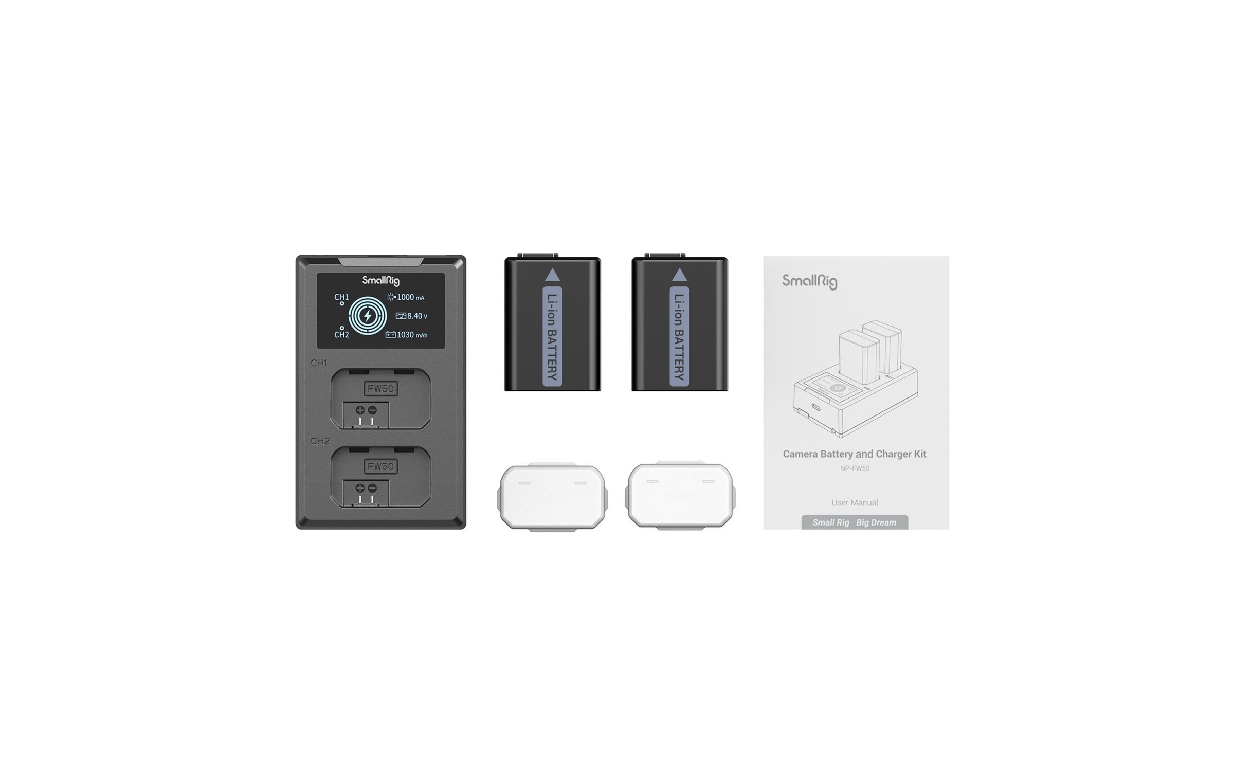 Akku »Smallrig NP-FW50 Akku und Charger Kit«, 7,4 V