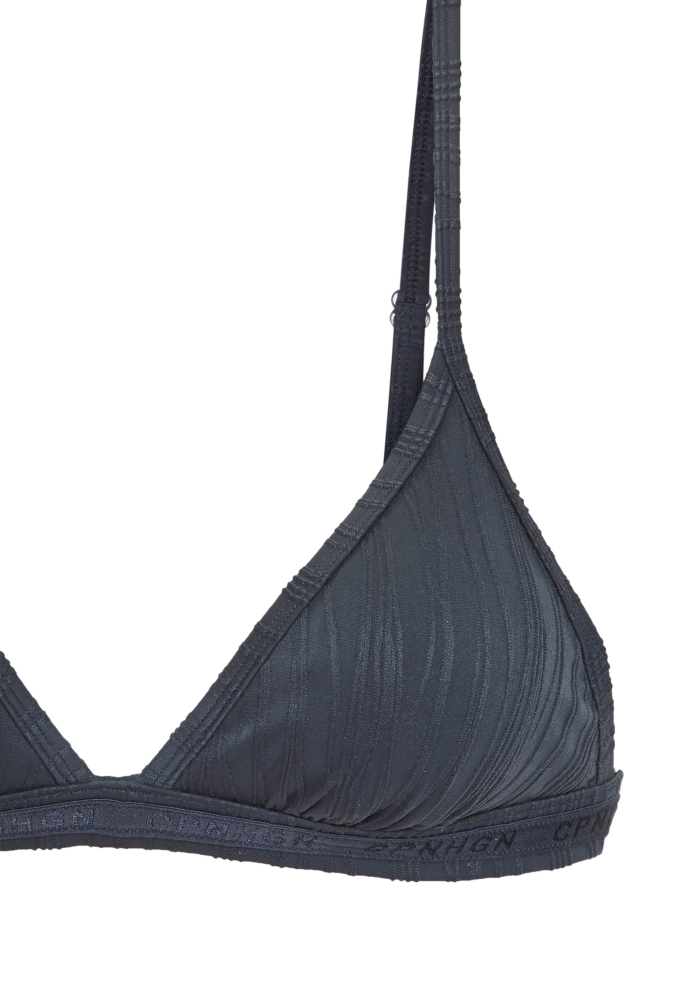 Copenhagen Studios Top bikini triangle »Antio« en tissu structuré moderne