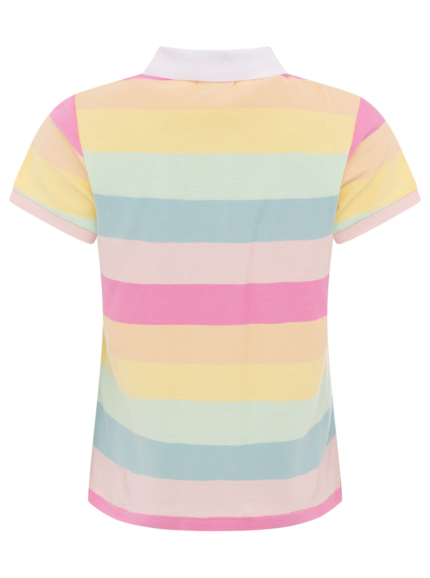 Zwillingsherz Poloshirt »Rainbow« kurzarm, Pastellfarben, Polokragen und Knopfleiste abgesetzt